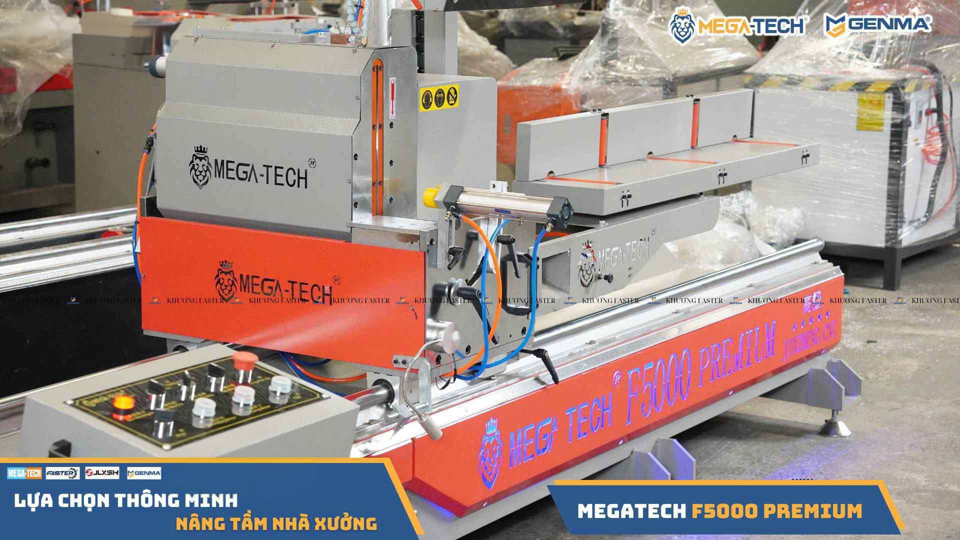 Máy cắt nhôm Xingfa Megatech F5000 Premium lưỡi 500