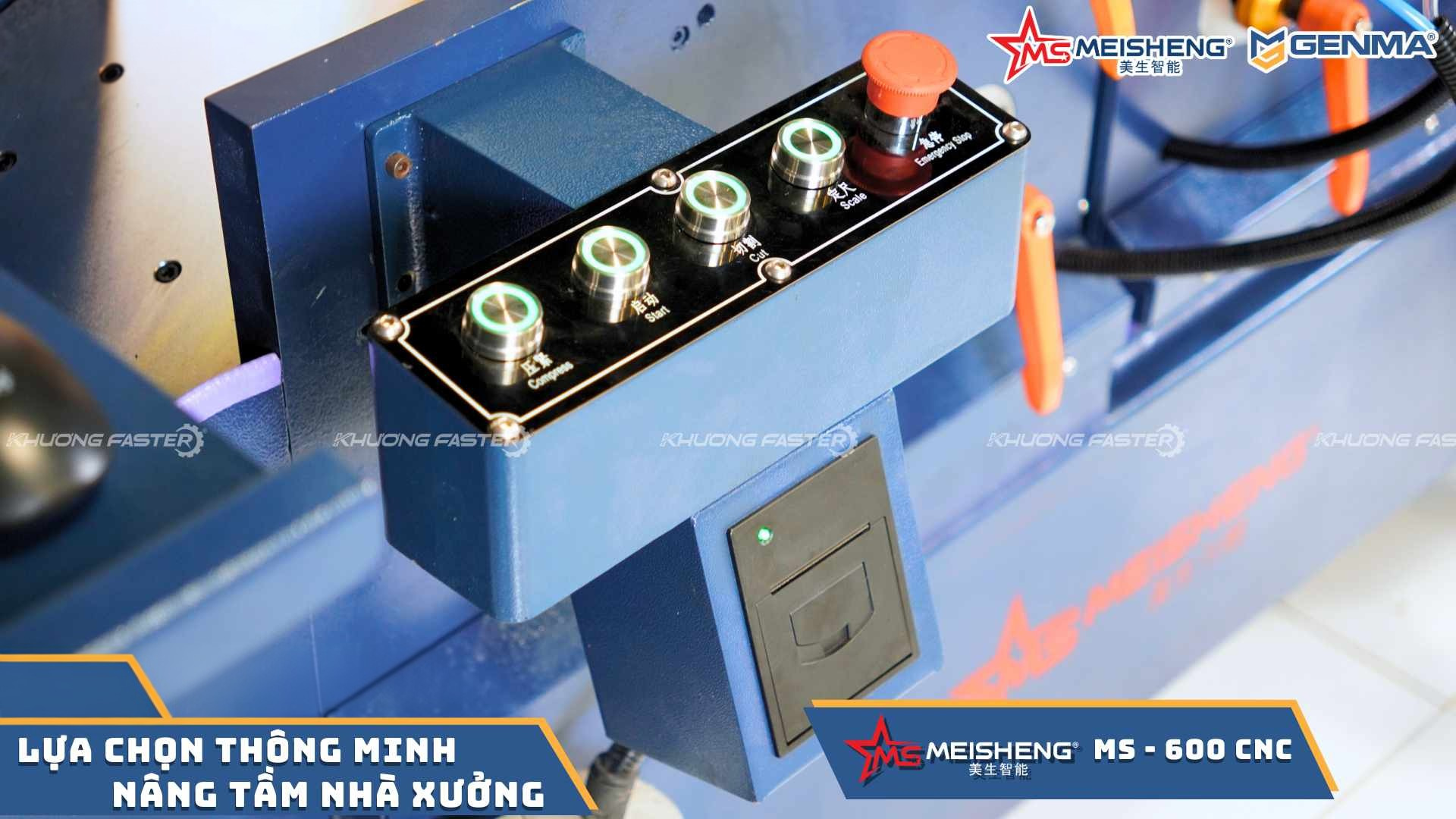 Hệ thống ray trượt chính xác của máy cắt nhôm ngoại tuyến Meisheng MS 600