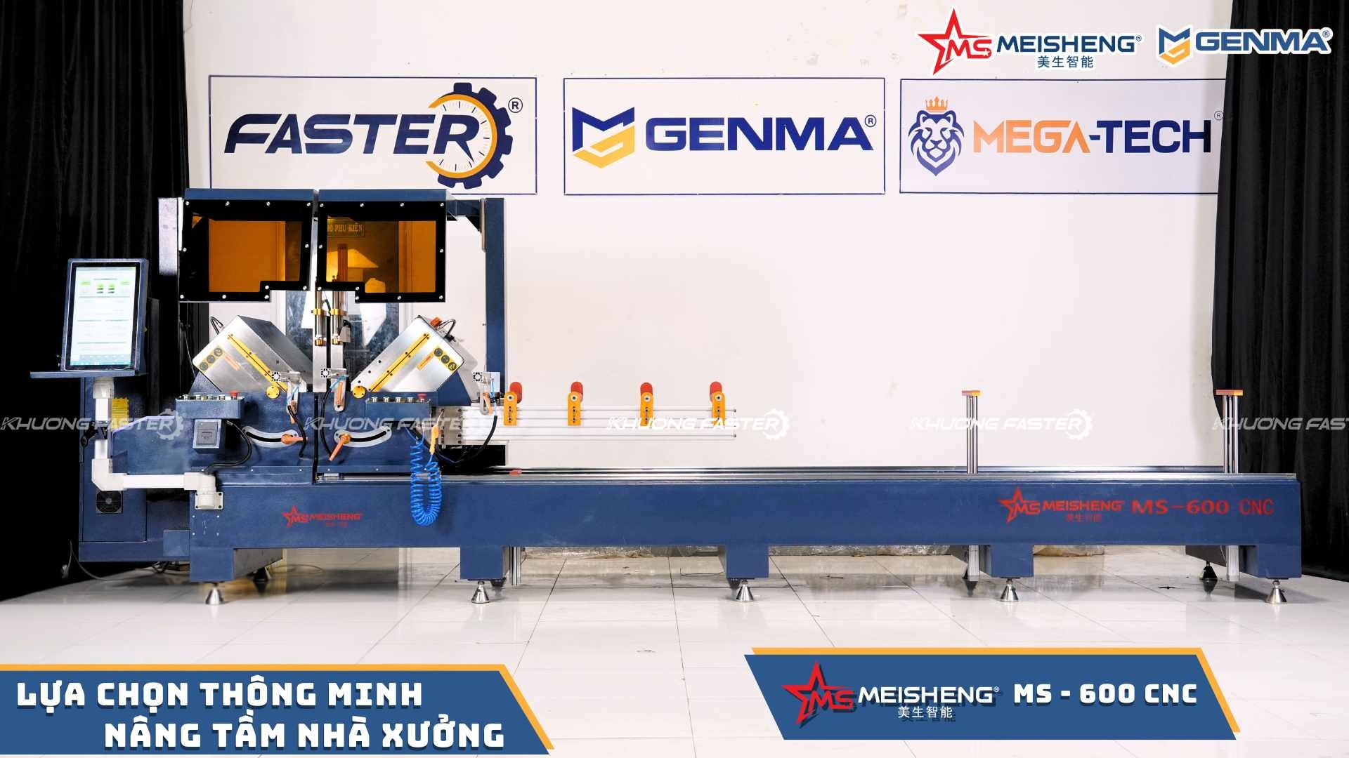 Tổng quan máy cắt nhôm 2 đầu ngoại tuyến Meisheng MS 600 Smart CNC