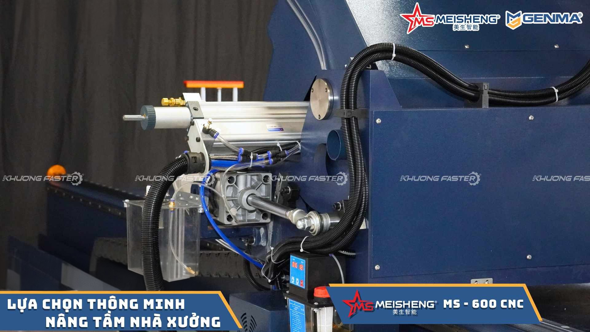 Đầu cắt phải máy cắt nhôm CNC Meisheng MS 600 Smart