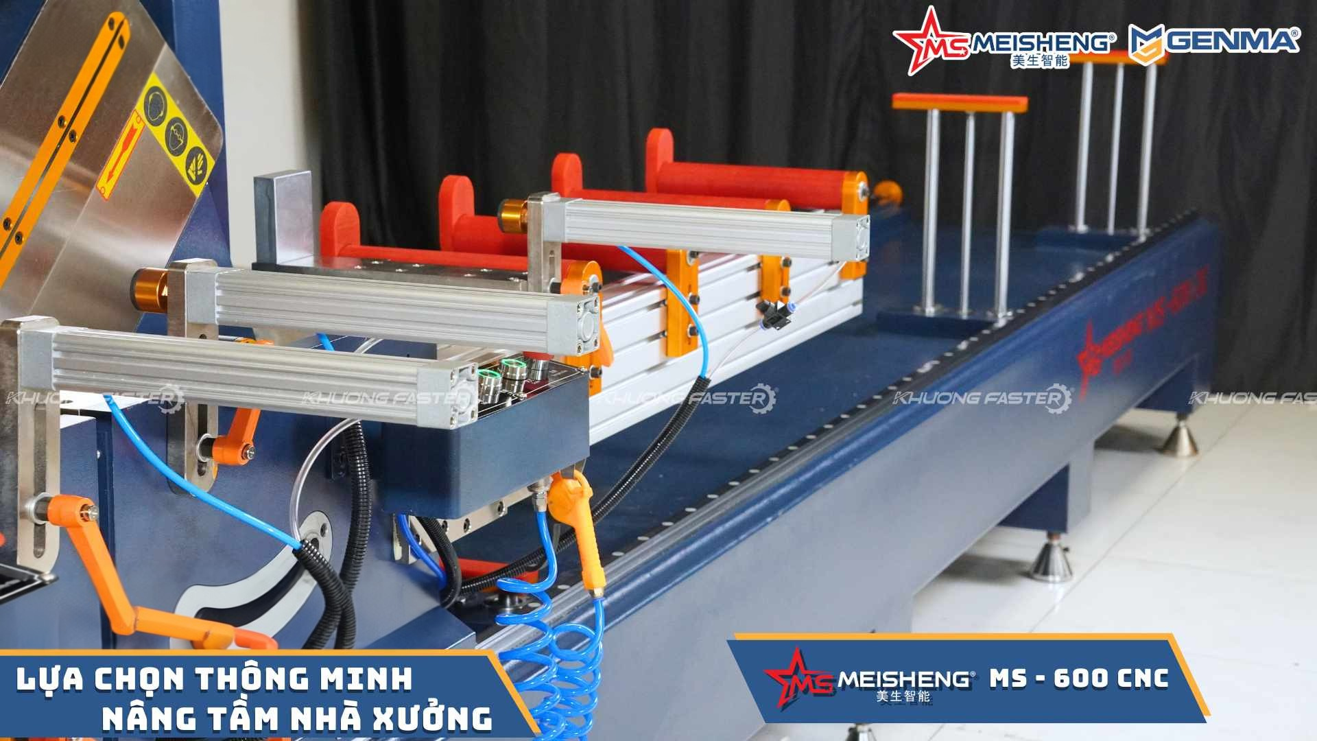 Máy cắt nhôm CNC 2 đầu Meisheng MS 600 Smart vận hành ổn định