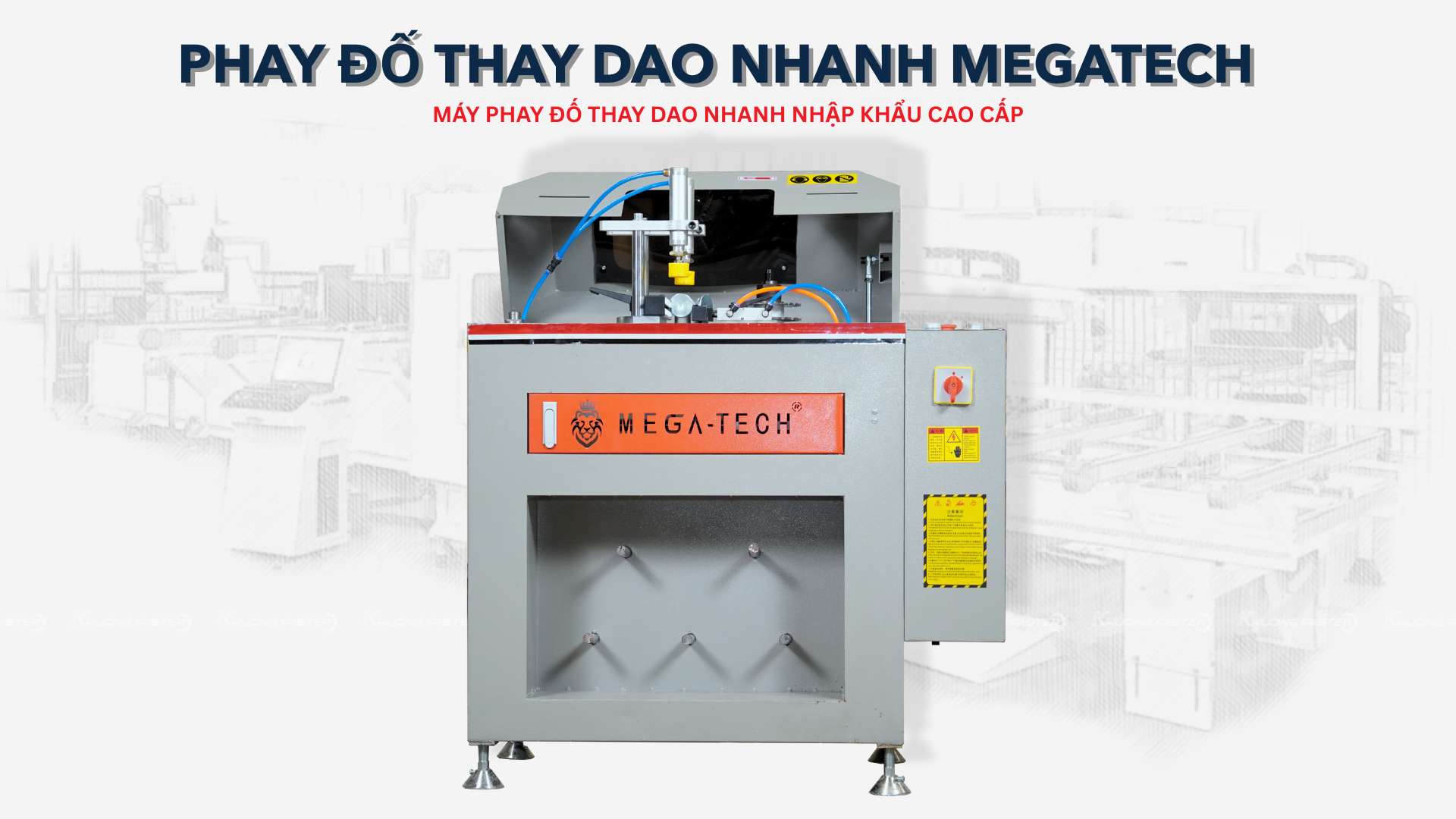 Máy Phay Đố Nhôm Xingfa MEGATECH Thay Dao Nhanh, Hiệu Quả Vượt Trội