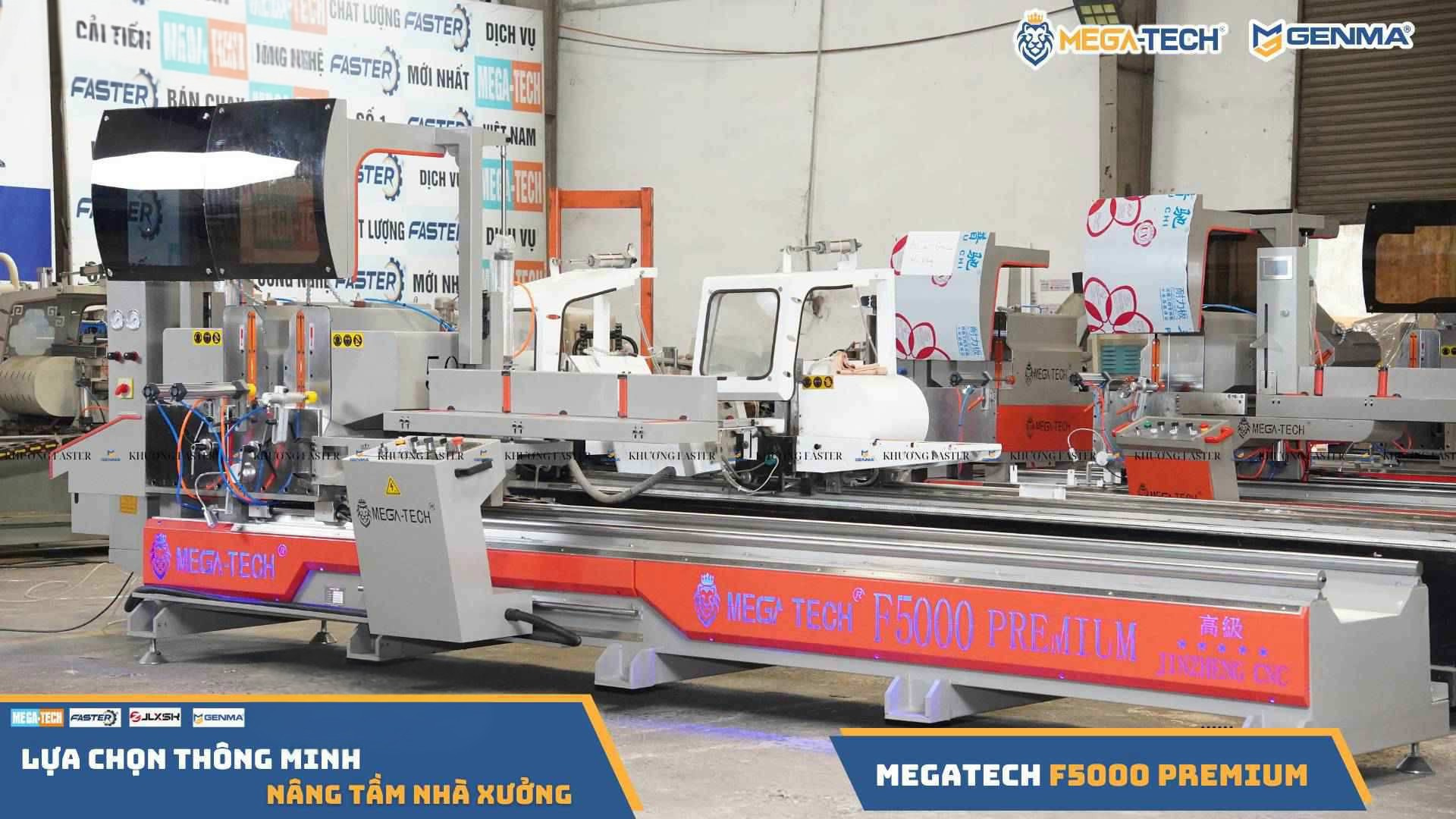tổng quan máy cắt nhôm 2 đầu Megatech F5000 Premium lưỡi 500 giá rẻ