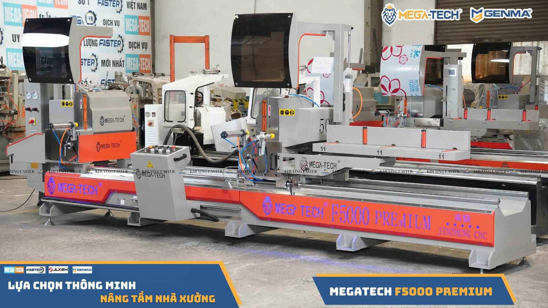tổng quan máy cắt nhôm 2 đầu Megatech F5000 Premium