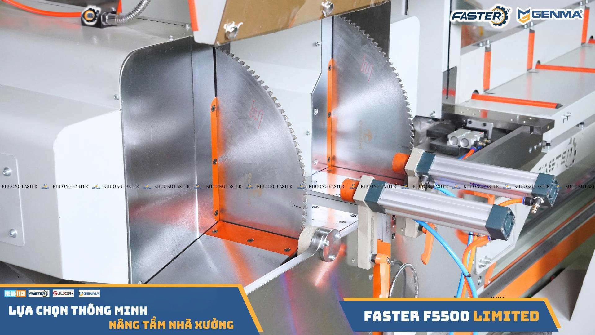 Lưỡi cắt kim cương 520mm Kilix dược sử dụng trên máy cắt nhôm 2 đầu faster f5500 thước điện tử