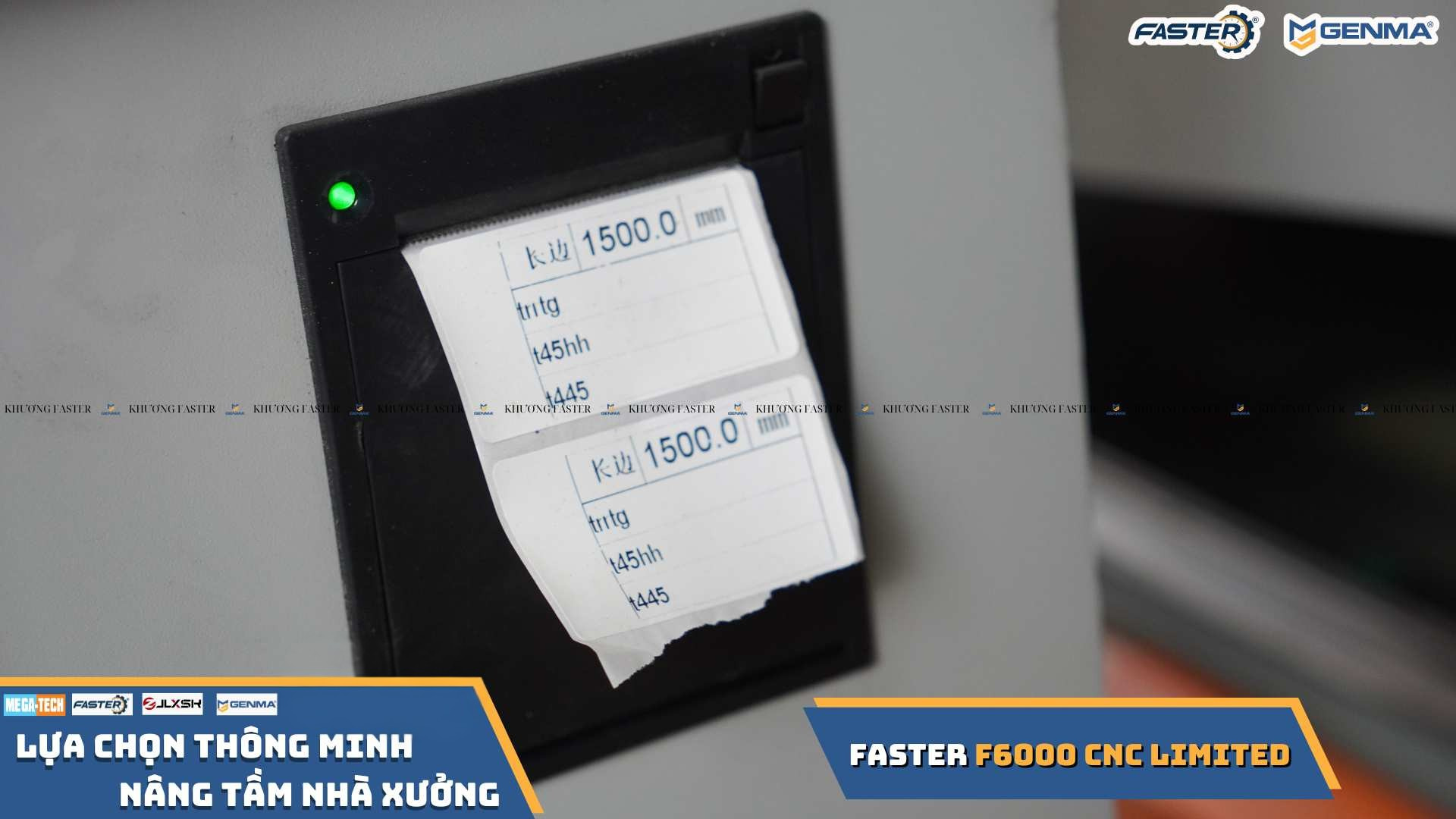 máy in tem dán kích thước trên máy cắt nhôm 2 đầu faster f6000 limited cnc