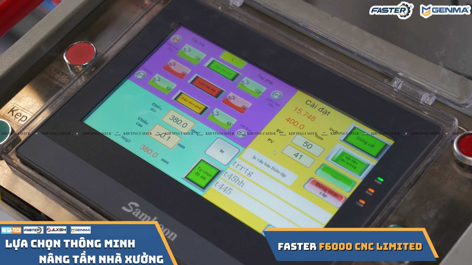 Màn hình CNC 21 inch cảm ứng điều khiển máy cắt nhôm lưỡi 550