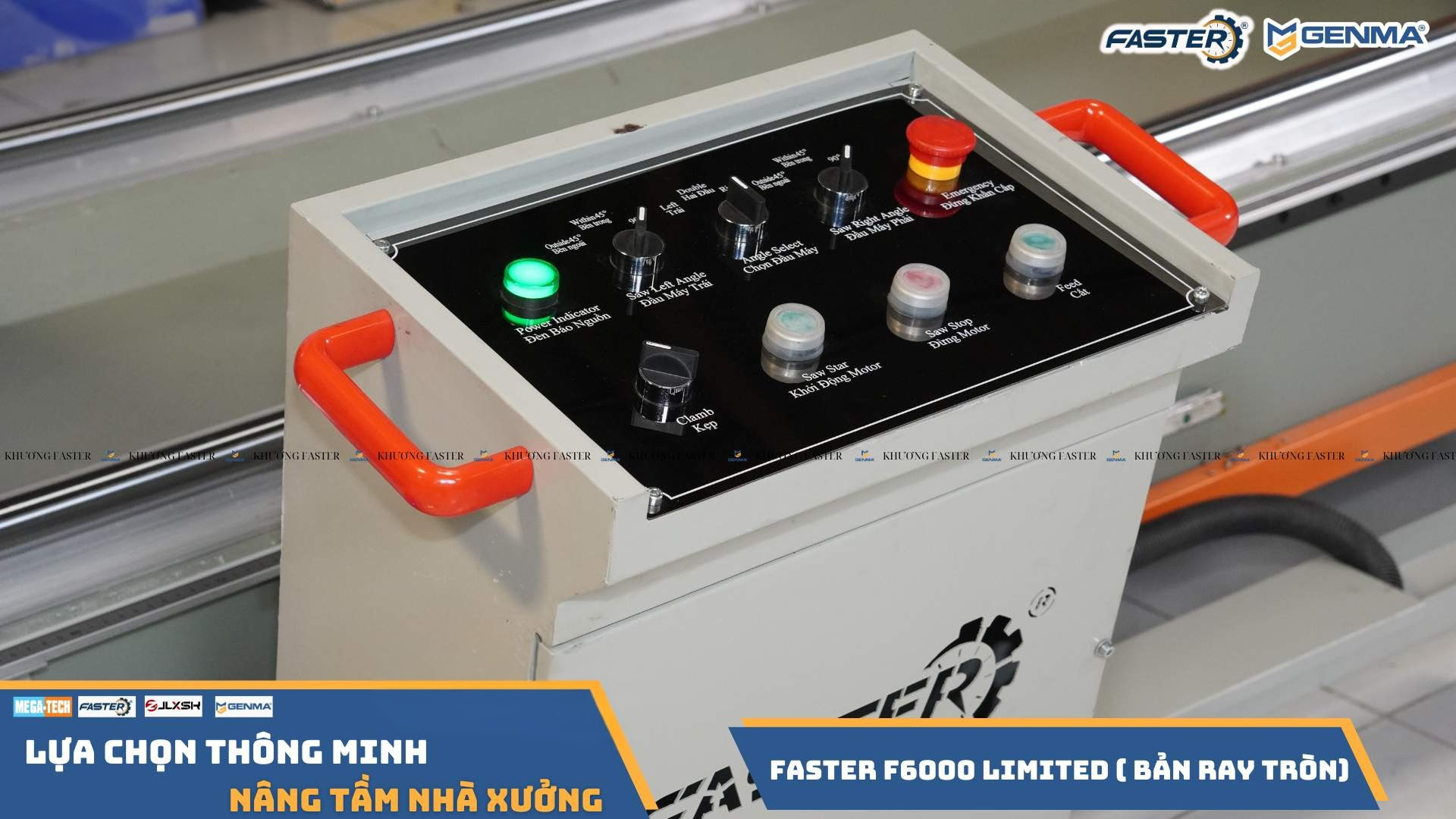 bảng điều khiển tiếng việt trên máy cắt nhôm