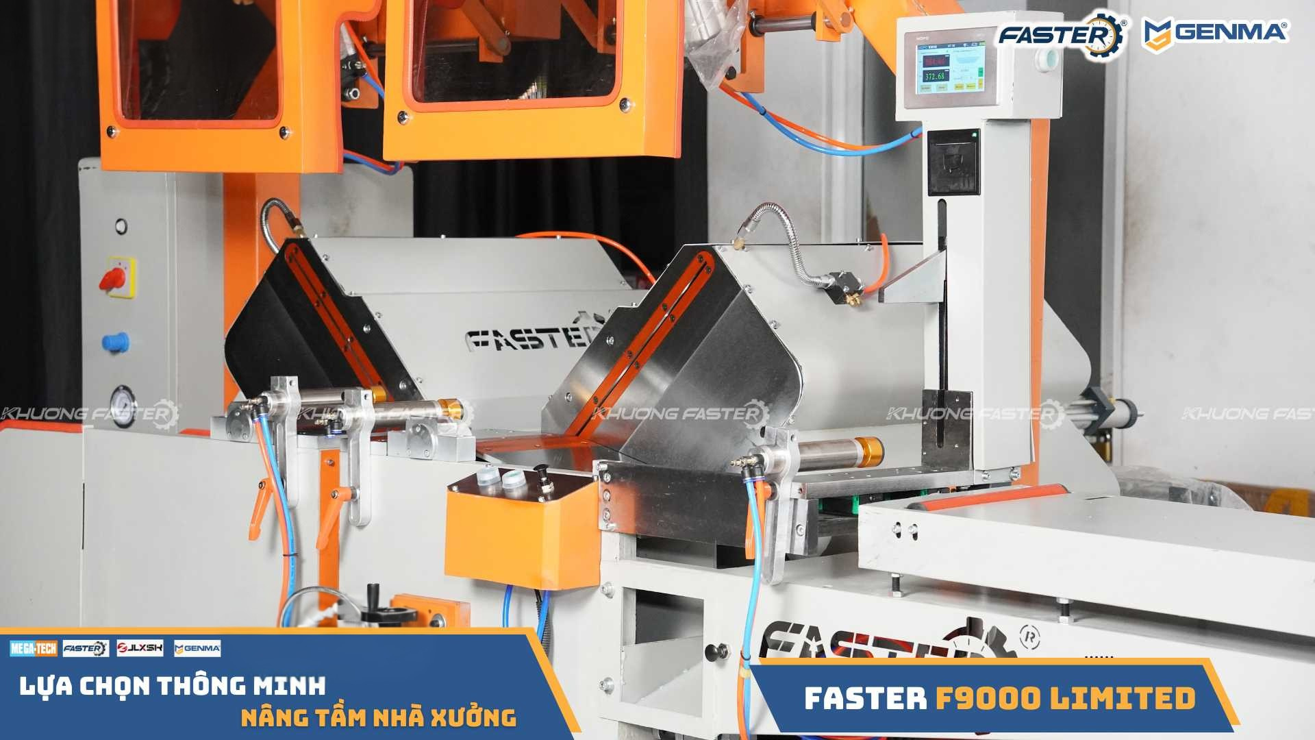 Đầu máy trước máy cắt nhôm 2 đầu góc ngửa chính xác cao