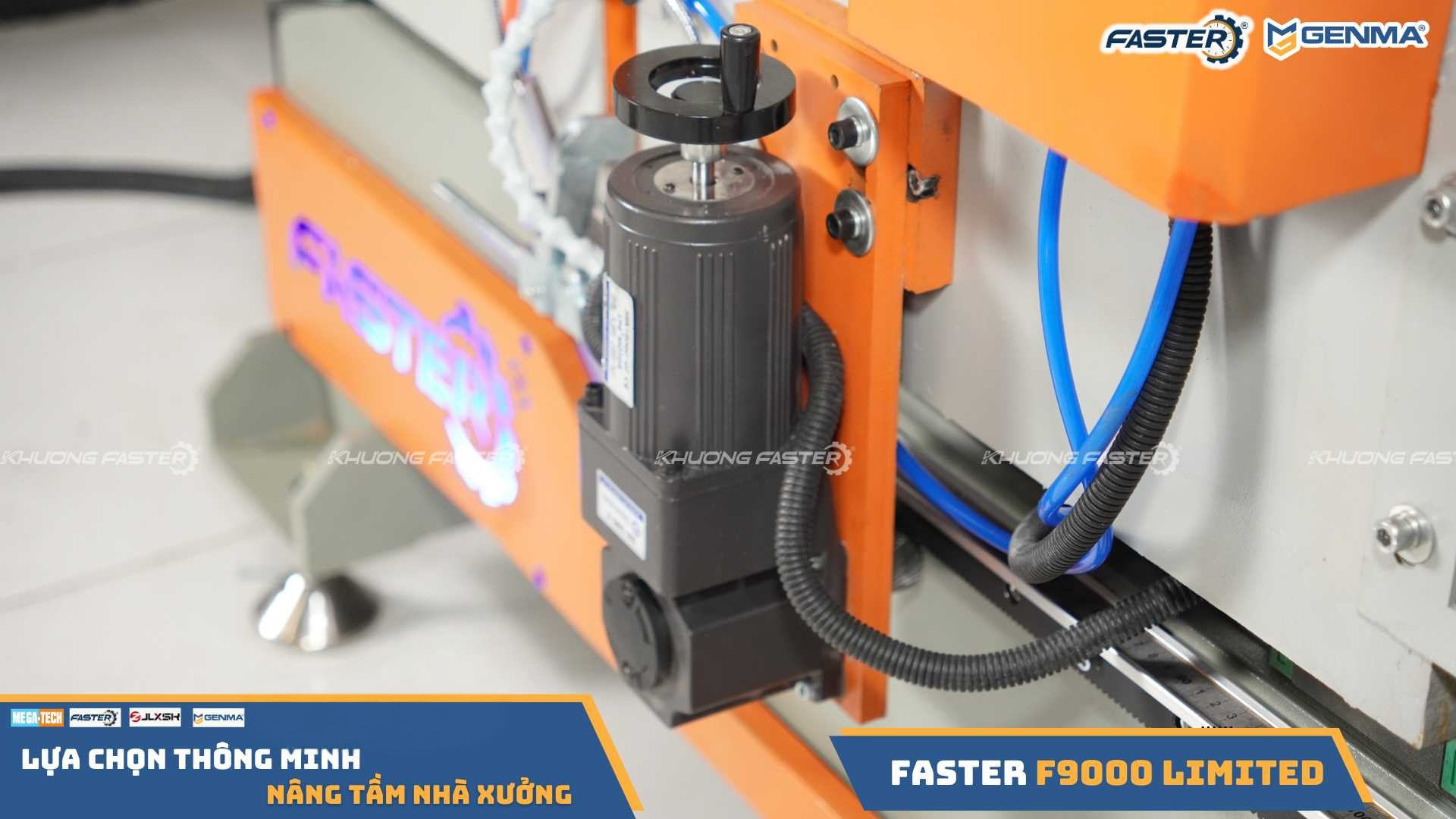 Mottor kéo đầu máy cắt nhôm 2 đầu Faster F9000 Limited công suất lớn