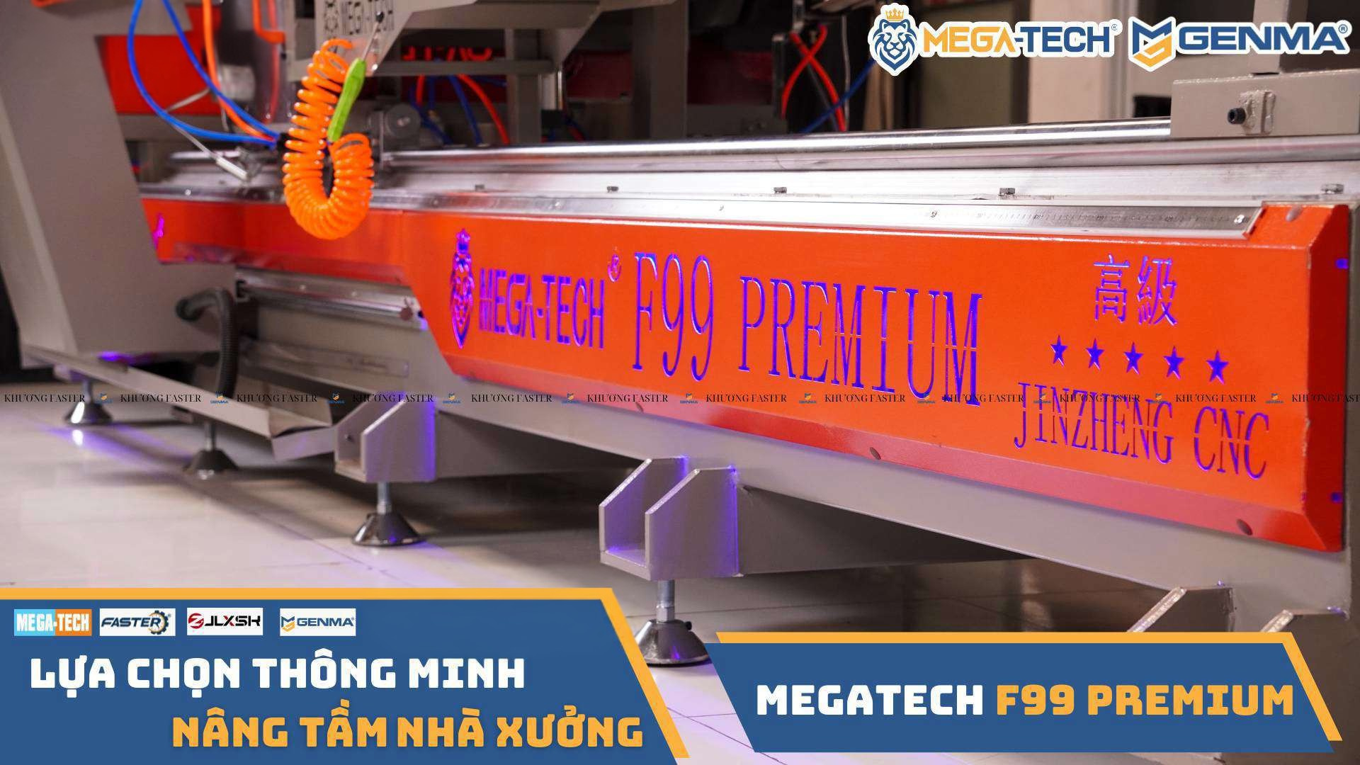 Thân bệ F99 premium được gia công từ thép hộp liền khối 1 tầng giúp máy bền hơn