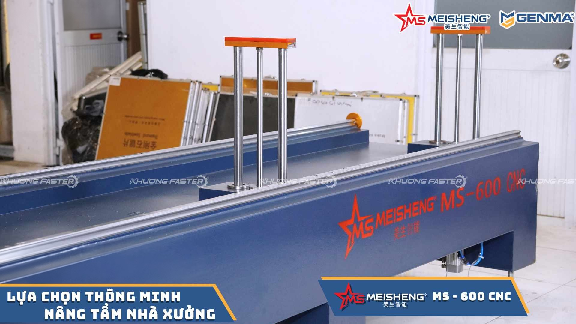 Khung bệ máy cắt nhôm CNC Meisheng MS 600 chịu lực cao