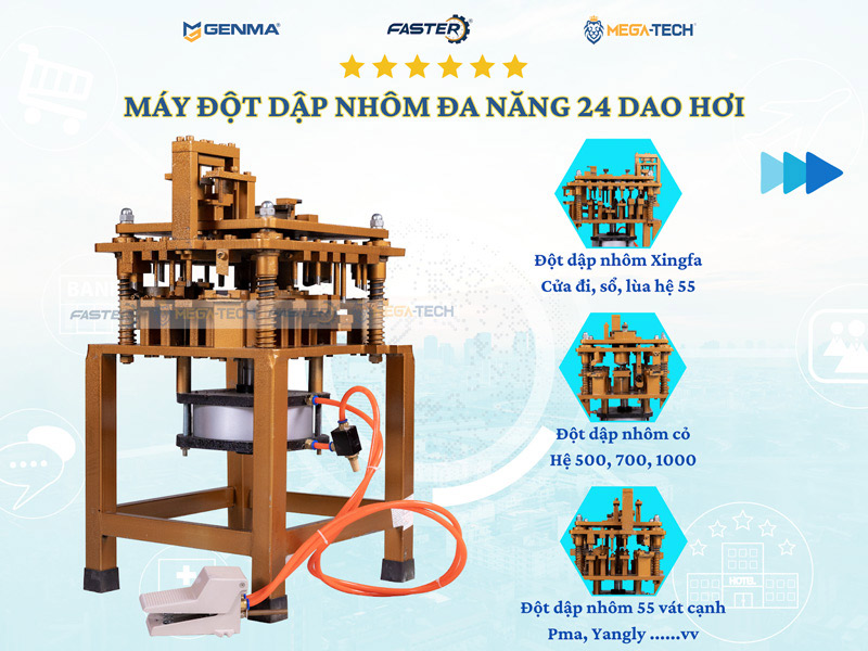 Máy đột dập nhôm 2024