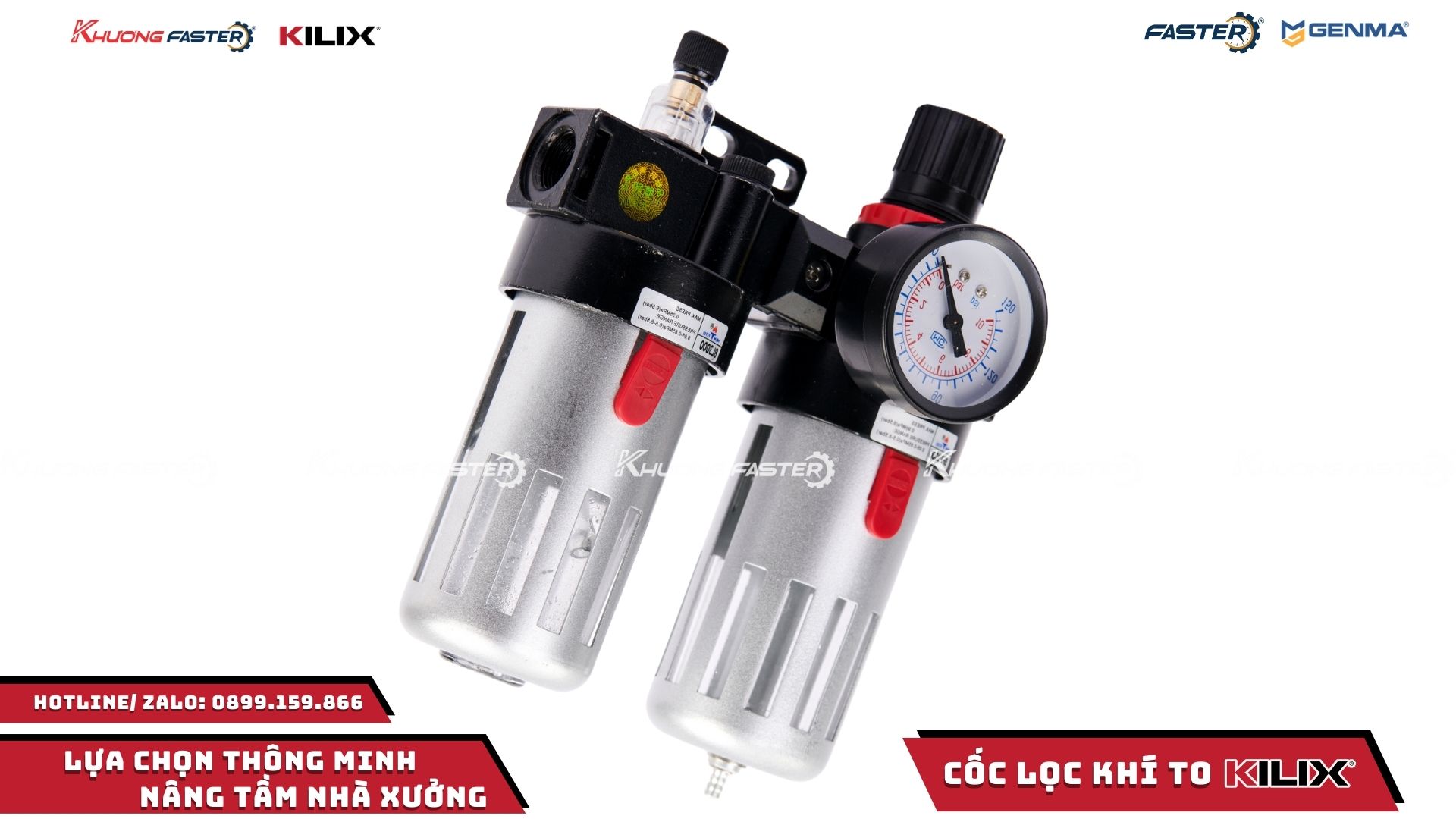 Cốc lọc khí nén chính hãng – Tách nước, lọc bụi, ổn định áp suất, giá rẻ, sẵn kho