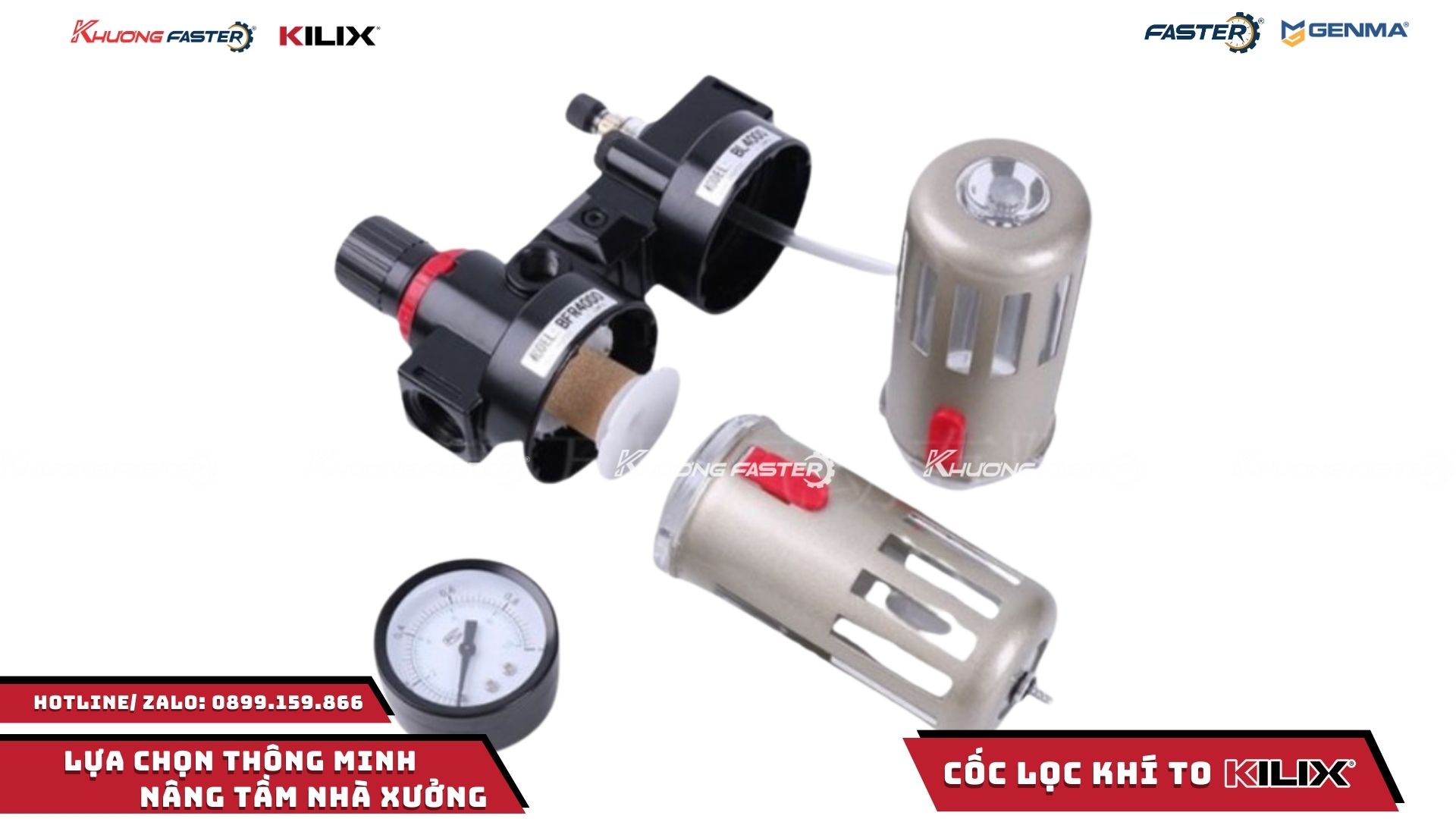 Cốc lọc khí nén chính hãng – Tách nước, lọc bụi, ổn định áp suất, giá rẻ, sẵn kho