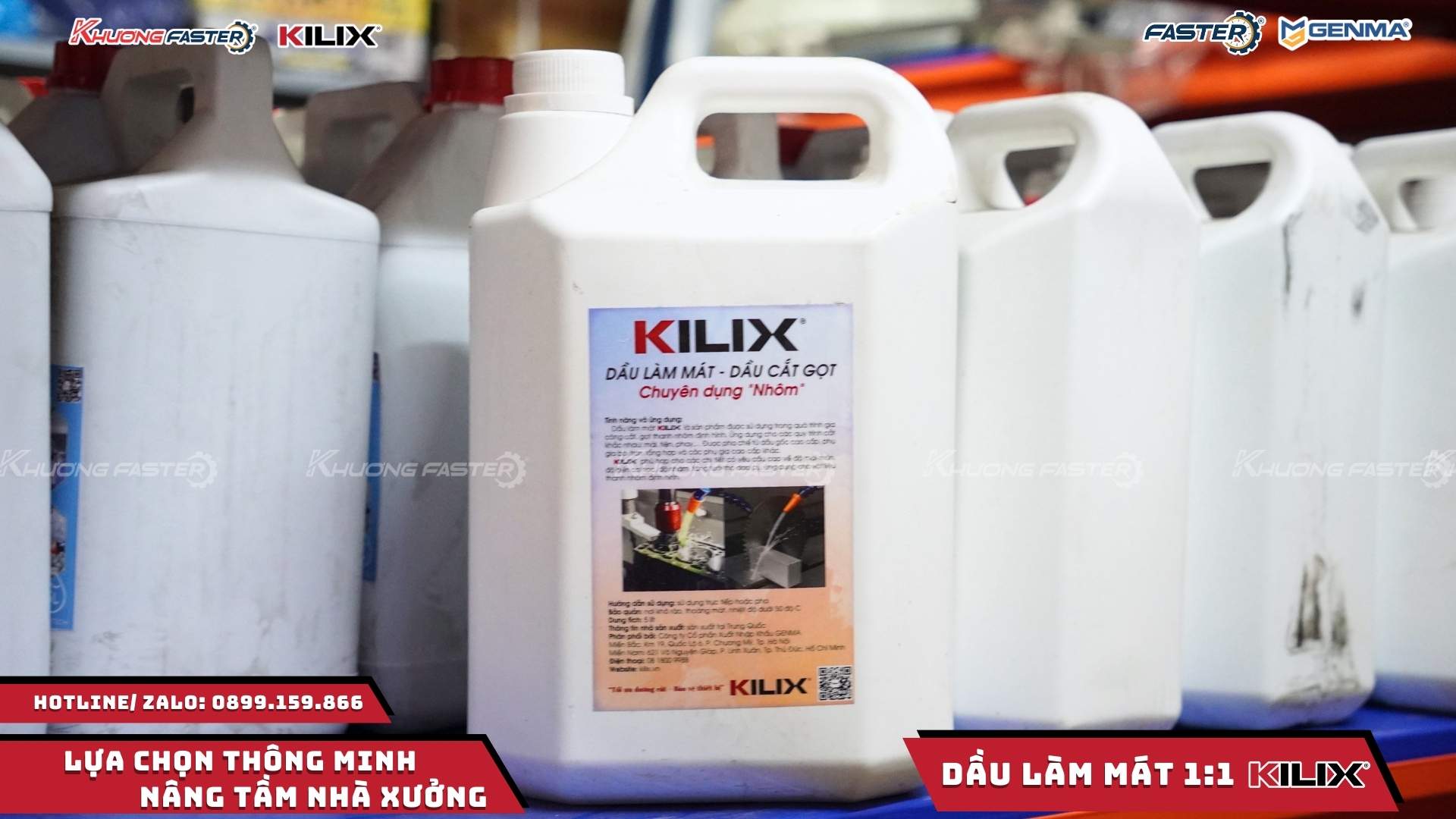 Dầu làm mát Kilix 1:1 – Can 5L chính hãng
