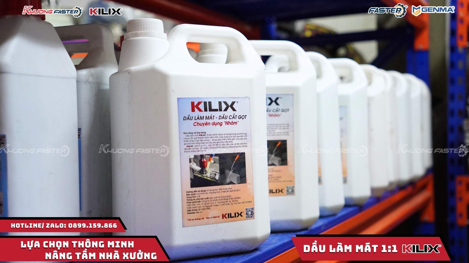 Dầu làm mát Kilix 1:1 – Can 5L chính hãng