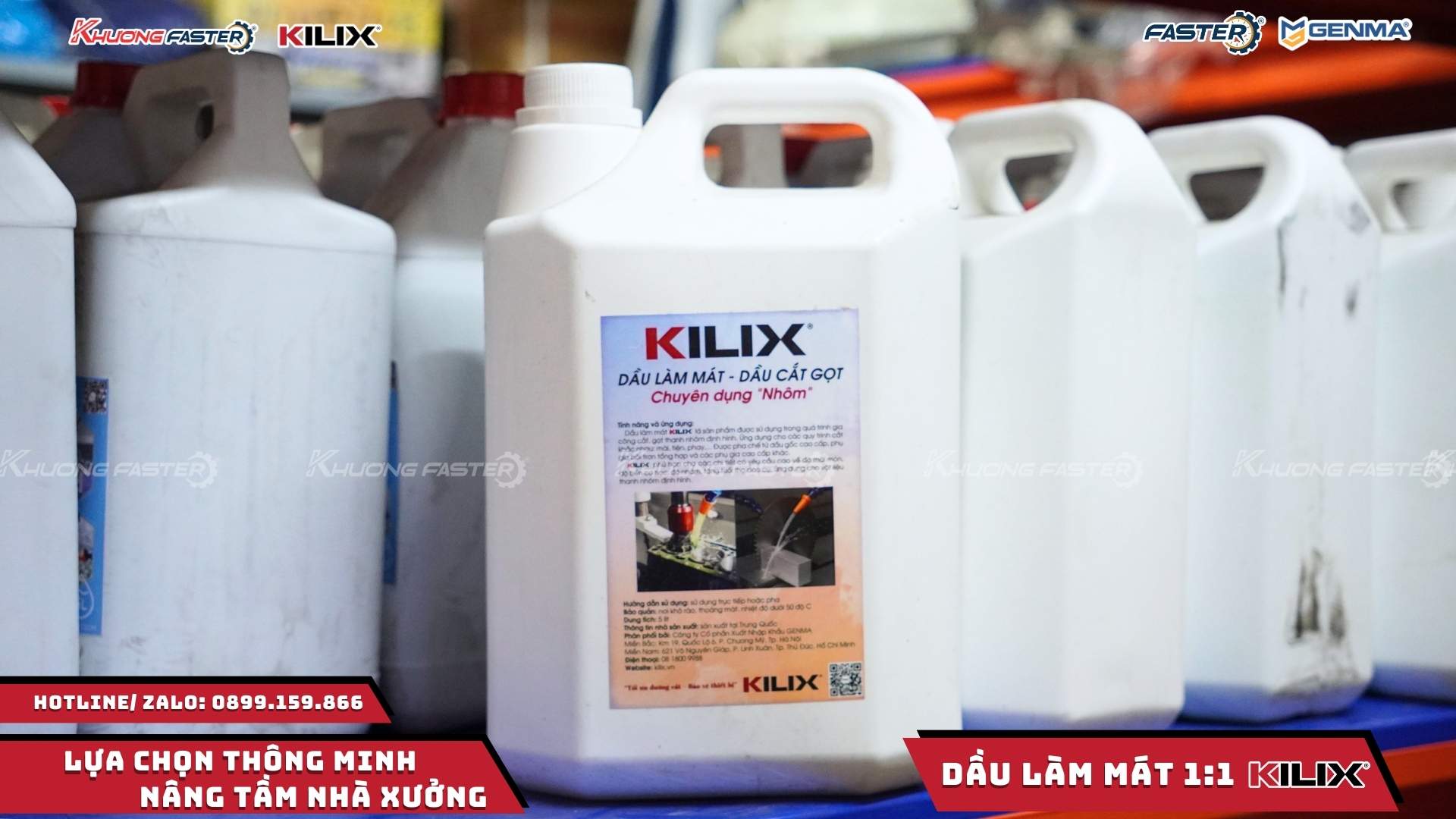 Dầu làm mát Kilix 1:1 – Can 5L chính hãng