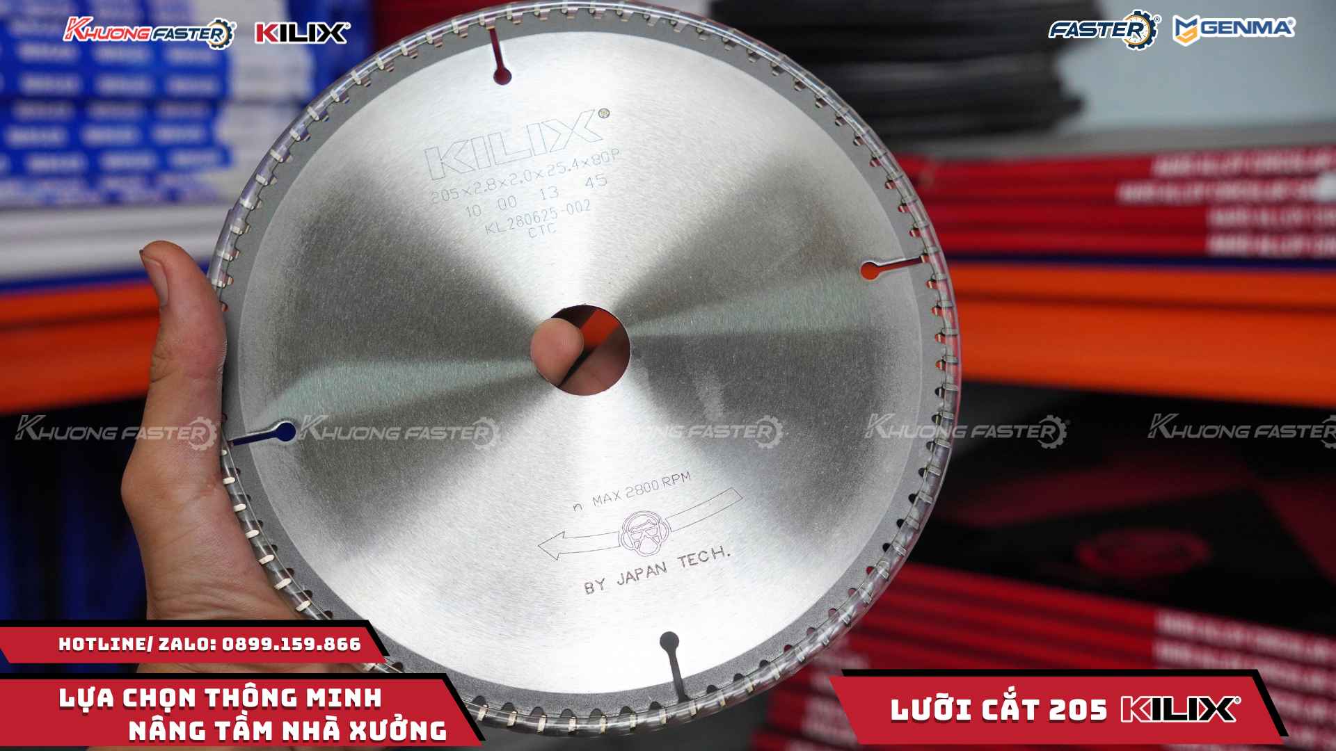 Lưỡi Cắt Nhôm Kilix 205 Chính Hãng – Cắt Mịn, Bền Bỉ, Giá Tốt Cho Xưởng Nhôm Kính