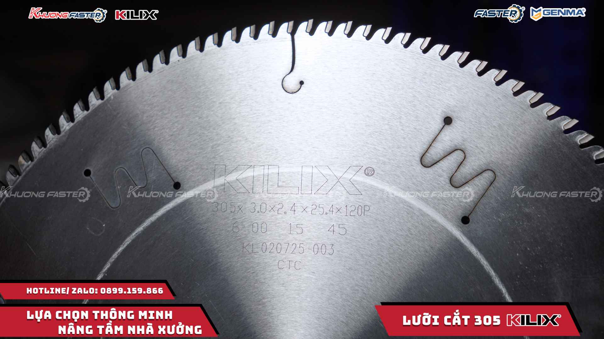 Lưỡi Cắt Nhôm 305mm Kilix Chính Hãng