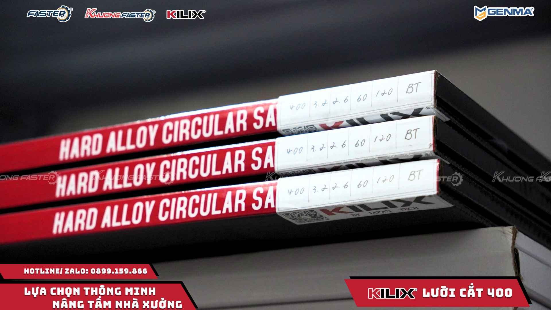 Lưỡi cắt nhôm Kilix 400 chính hãng cho máy cắt nhôm 2 đầu công suất lớn