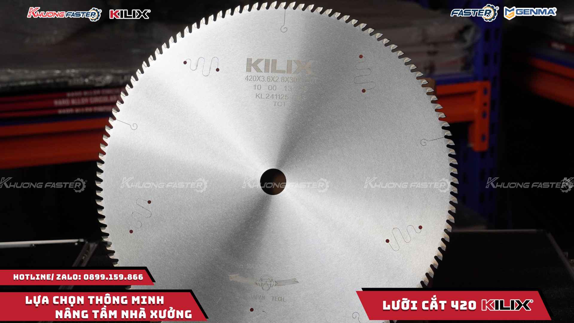 Lưỡi Cắt Nhôm Kilix 420 Chính Hãng Cho Máy 2 Đầu 07