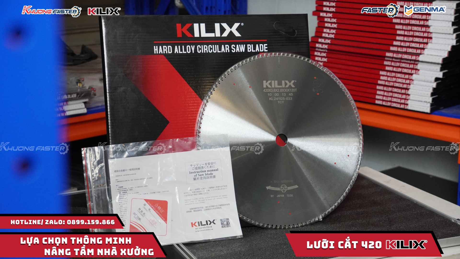 Lưỡi Cắt Nhôm Kilix 420 Chính Hãng Cho Máy 2 Đầu 07