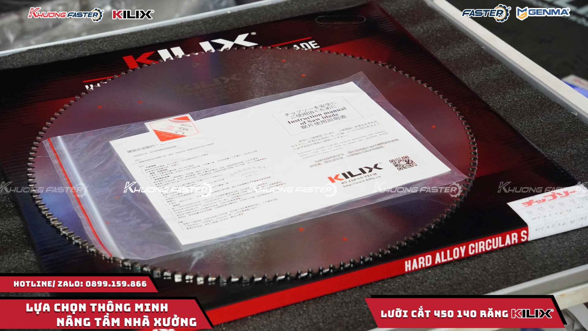 Lưỡi Cắt Nhôm Kilix 450 Cao Cấp 140 Răng