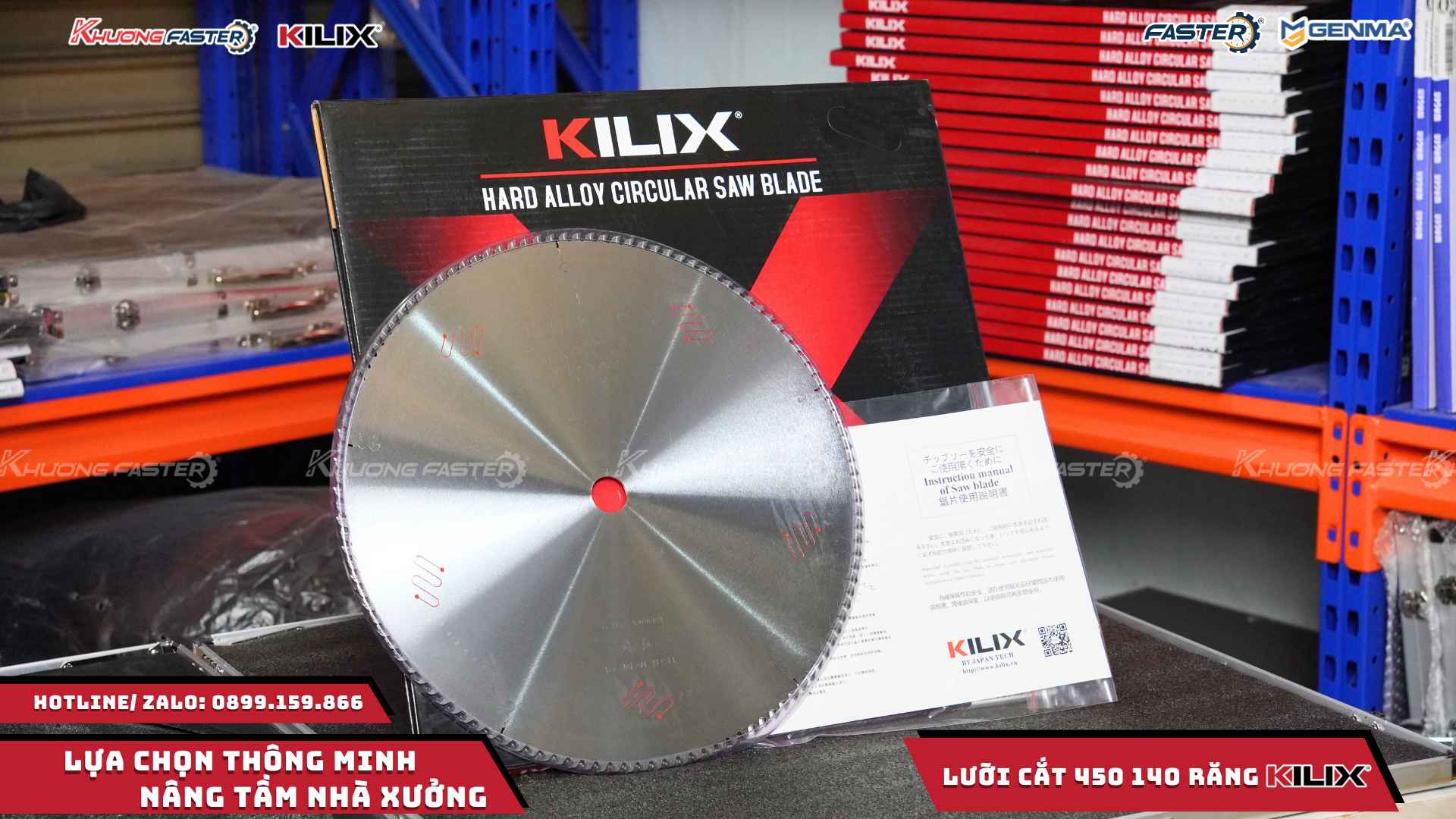 Lưỡi Cắt Nhôm Kilix 450 Cao Cấp 140 Răng