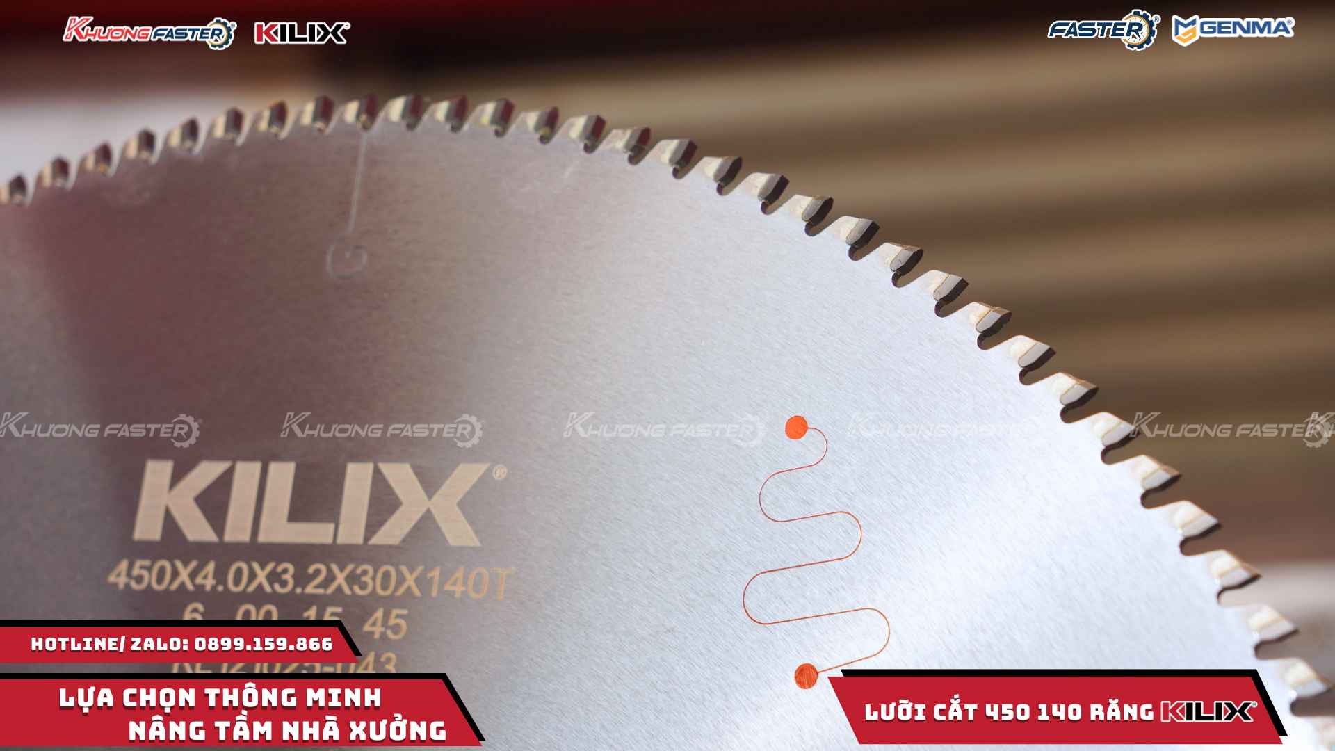 Lưỡi Cắt Nhôm Kilix 450 Cao Cấp 140 Răng