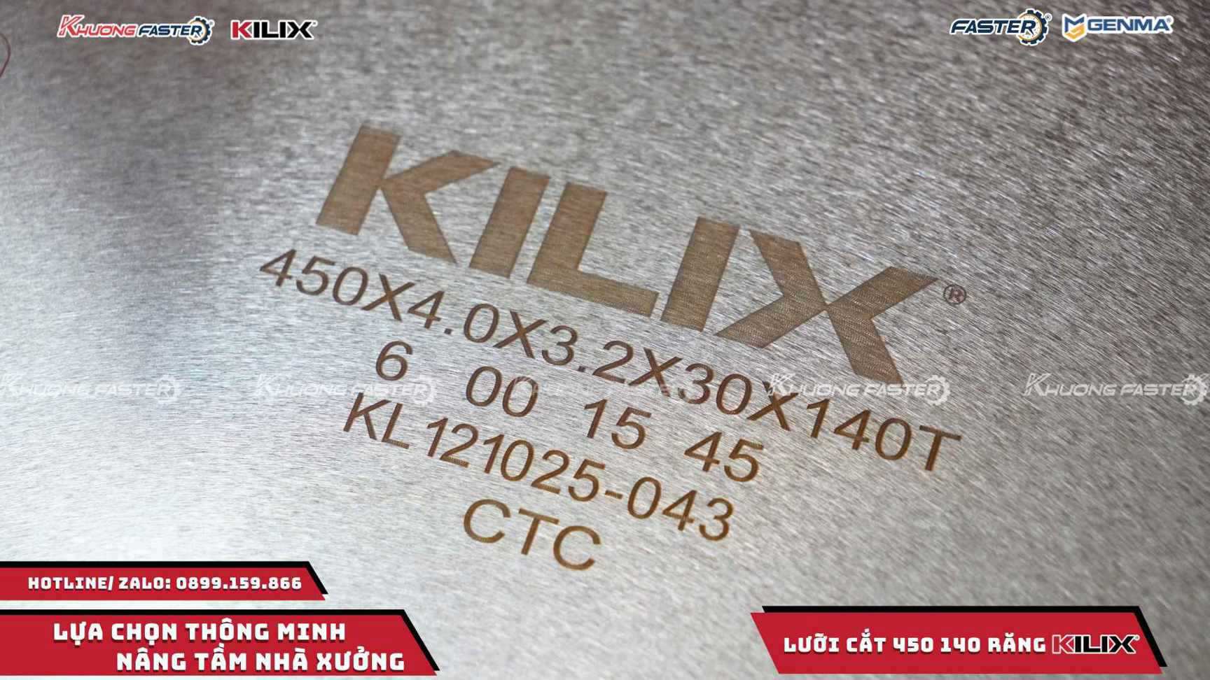 Lưỡi Cắt Nhôm Kilix 450 Cao Cấp 140 Răng