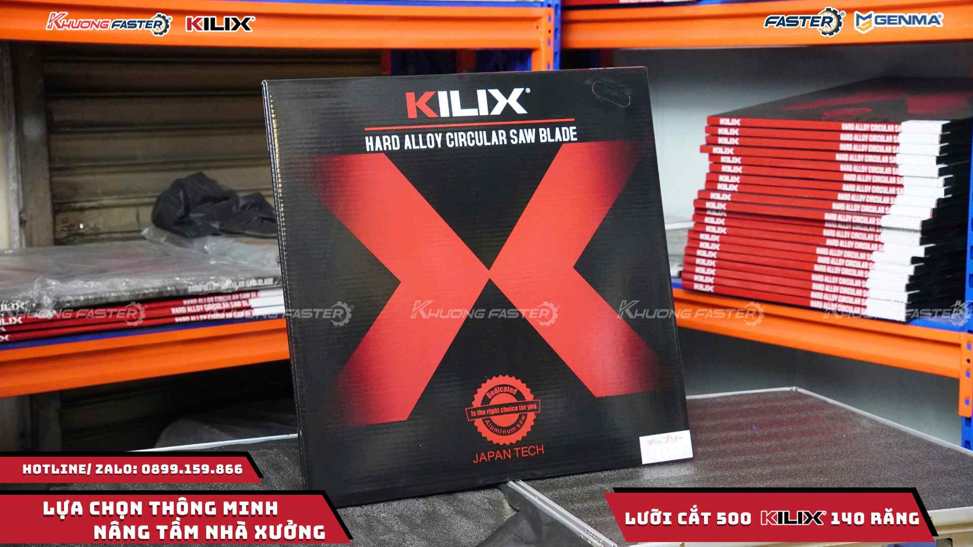 Lưỡi Cắt Nhôm Kilix 500 Chính Hãng 140 Răng Cao Cấp