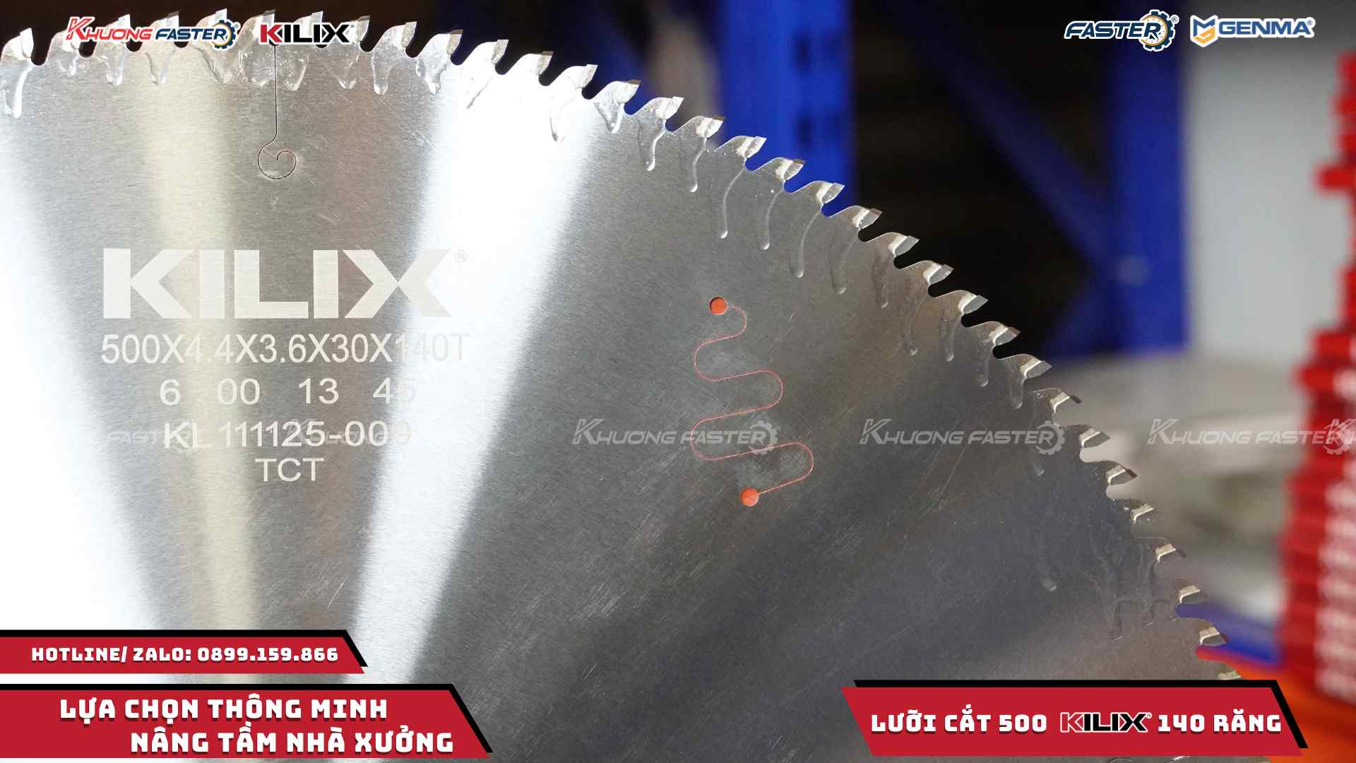 Lưỡi Cắt Nhôm Kilix 500 Chính Hãng 140 Răng Cao Cấp