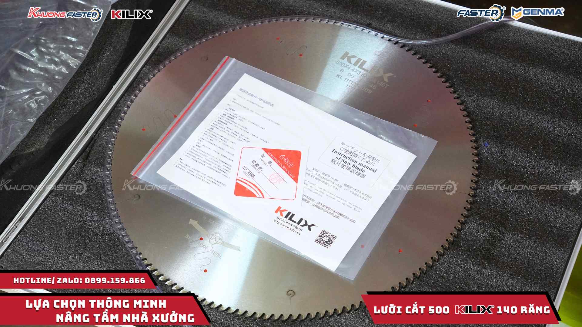 Lưỡi Cắt Nhôm Kilix 500 Chính Hãng 140 Răng Cao Cấp