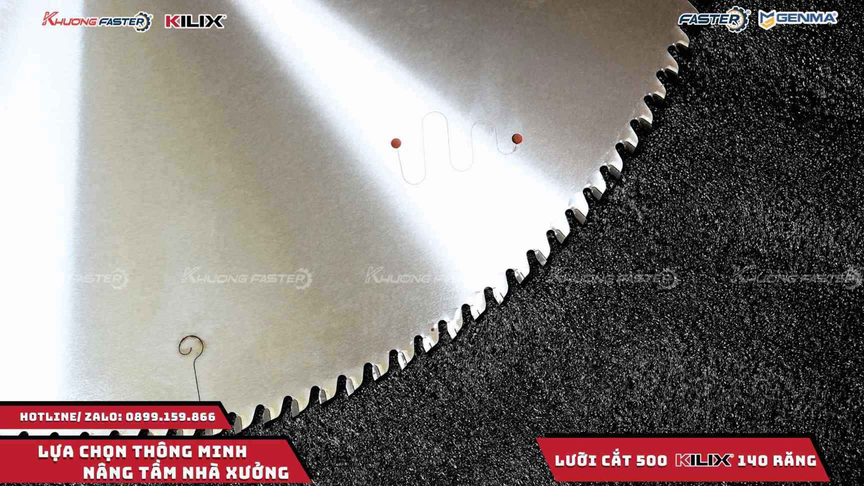 Lưỡi Cắt Nhôm Kilix 500 Chính Hãng 140 Răng Cao Cấp