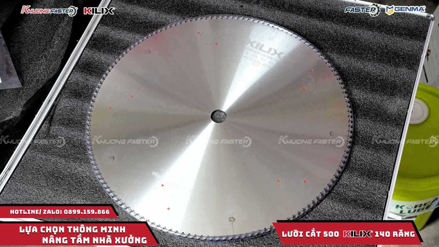 Lưỡi Cắt Nhôm Kilix 500 Chính Hãng 140 Răng Cao Cấp