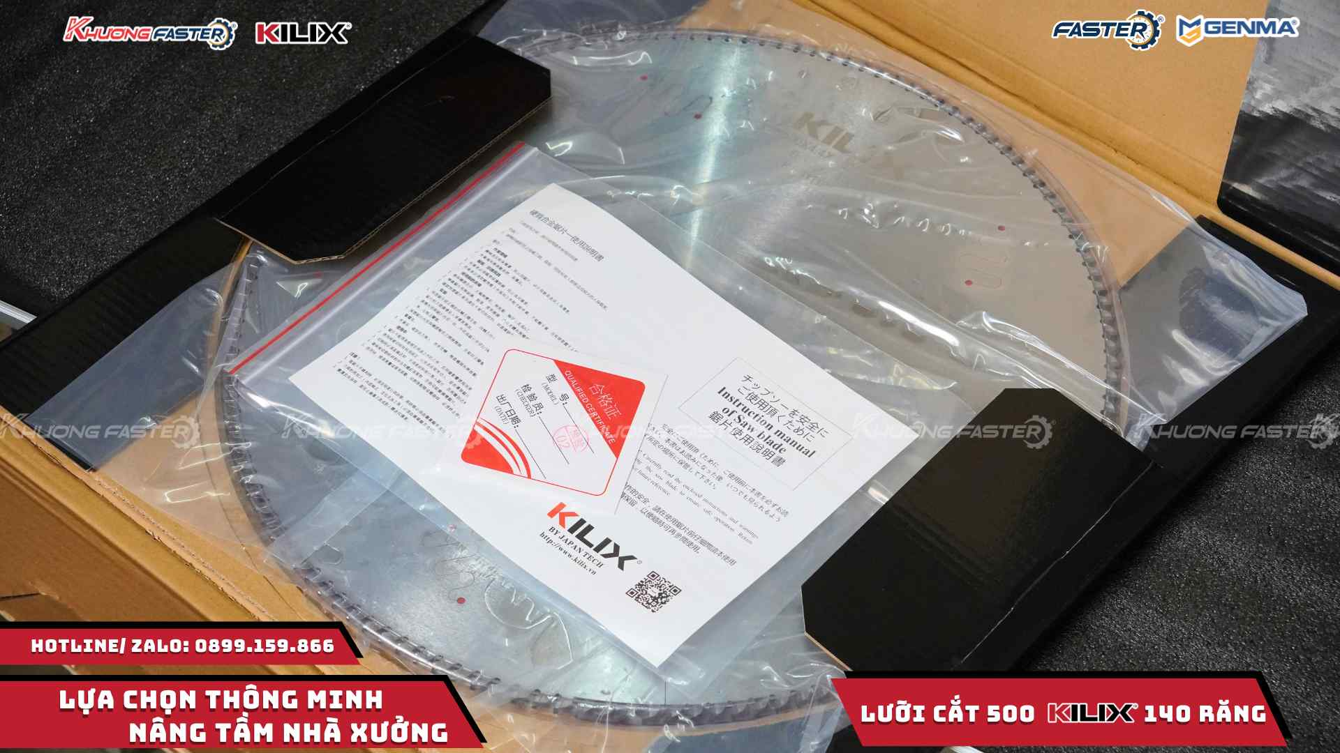 Lưỡi Cắt Nhôm Kilix 500 Chính Hãng 140 Răng Cao Cấp