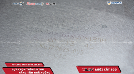 Lưỡi Cắt Nhôm 500 Kilix – Hiệu Suất Vượt Trội Cho Máy Cắt 09S