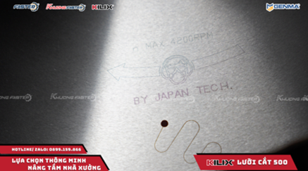 Lưỡi Cắt Nhôm 500 Kilix – Hiệu Suất Vượt Trội Cho Máy Cắt 09S