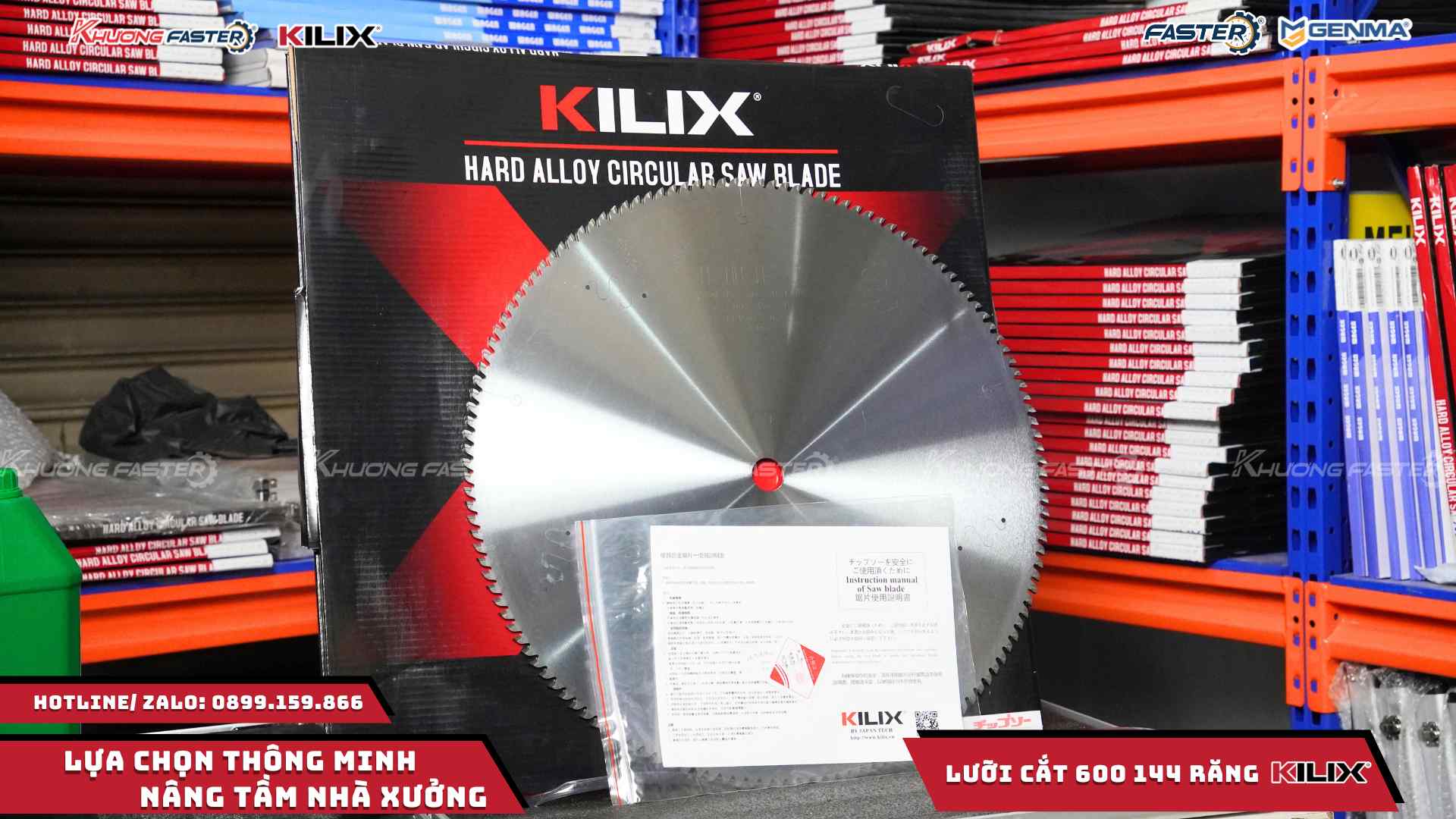 Lưỡi Cắt Nhôm Kilix 600 Chính Hãng 144 Răng Cao Cấp