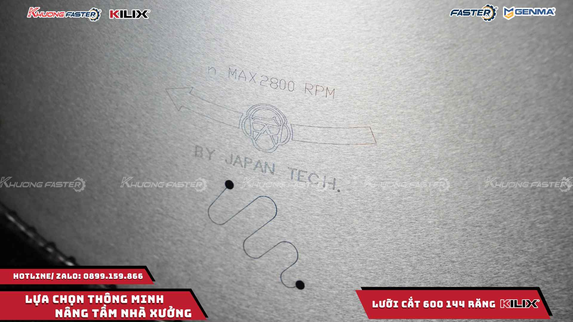 Lưỡi Cắt Nhôm Kilix 600 Chính Hãng 144 Răng Cao Cấp