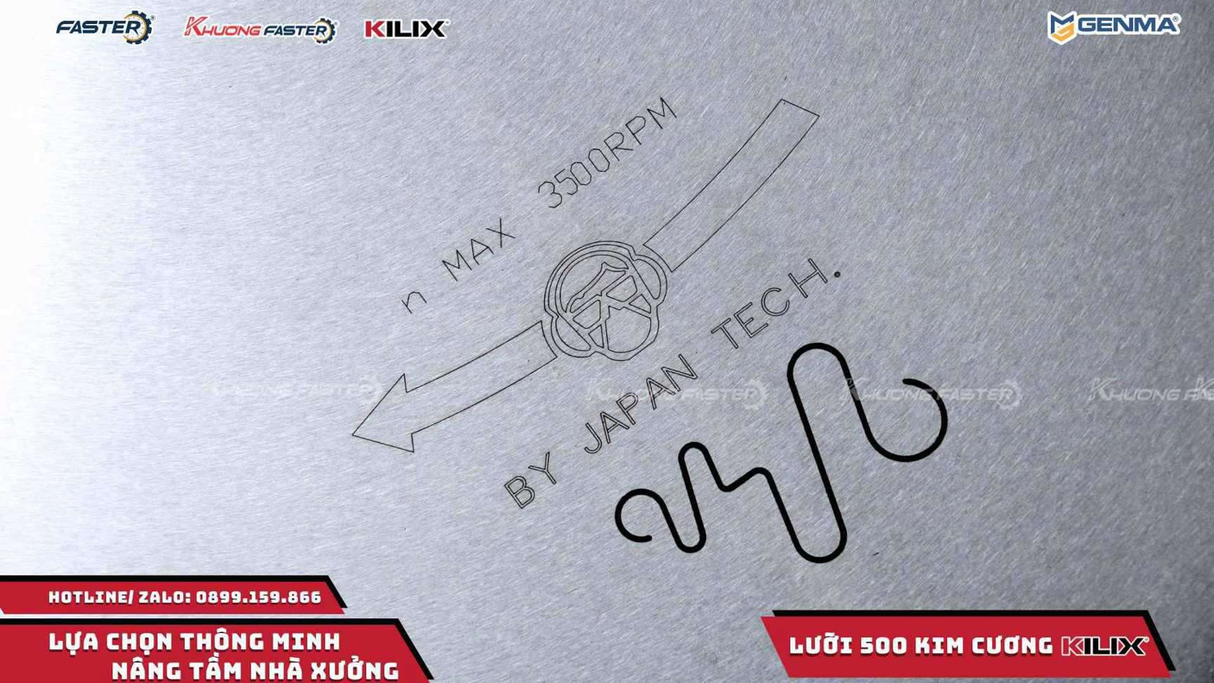 Lưỡi Cắt Nhôm Kim Cương Kilix 500 Chính Hãng Cao Cấp Cho Máy 2 Đầu 09s