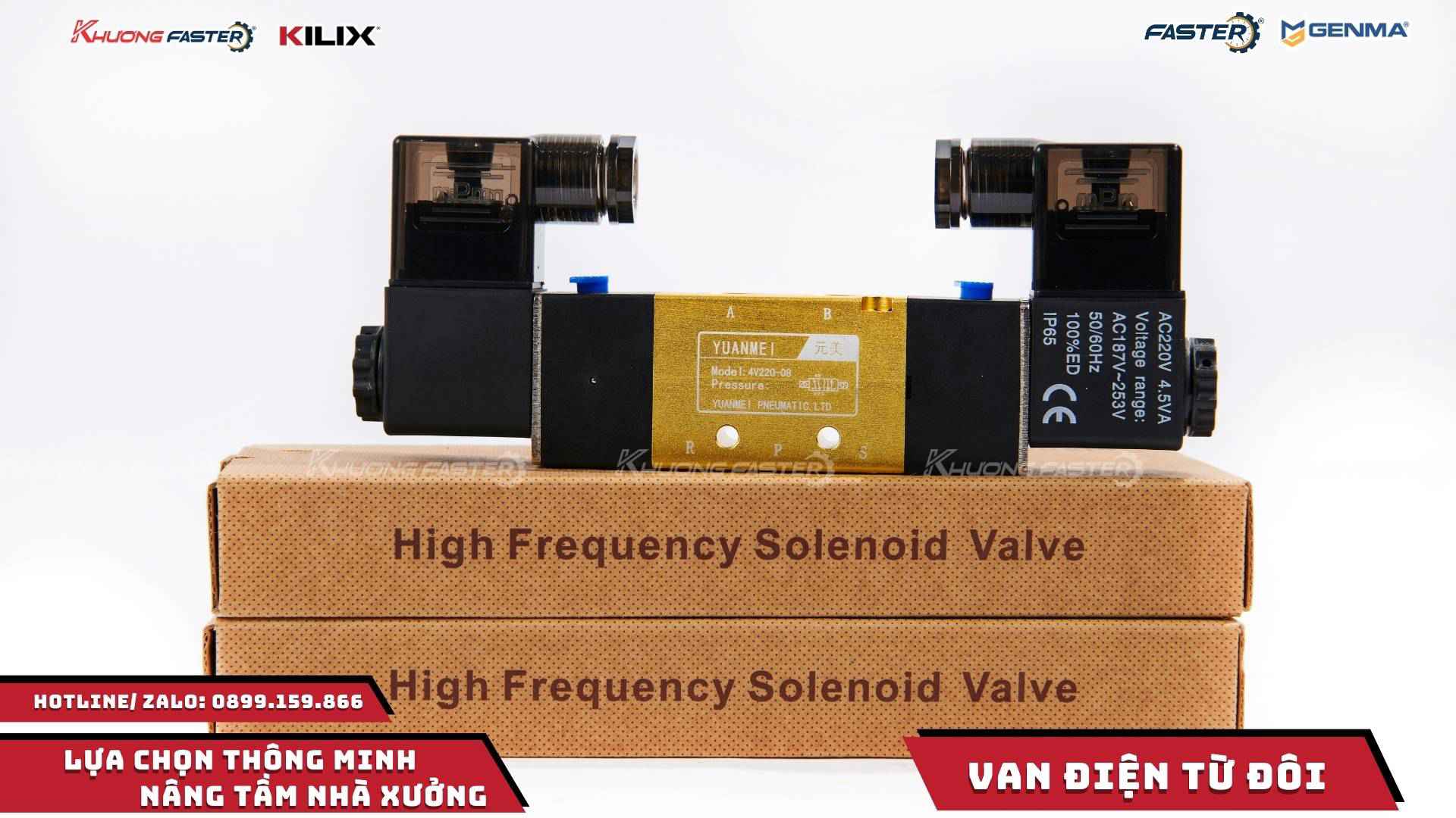 Van Điện Từ Đôi Trên Máy Cắt Nhôm