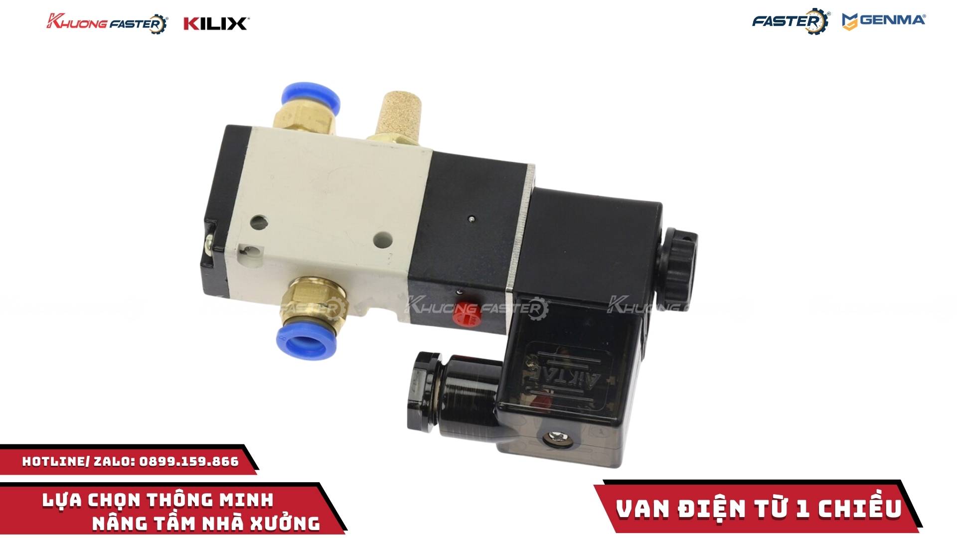 van điện từ đơn dùng cho hệ thống khí nén máy nhôm