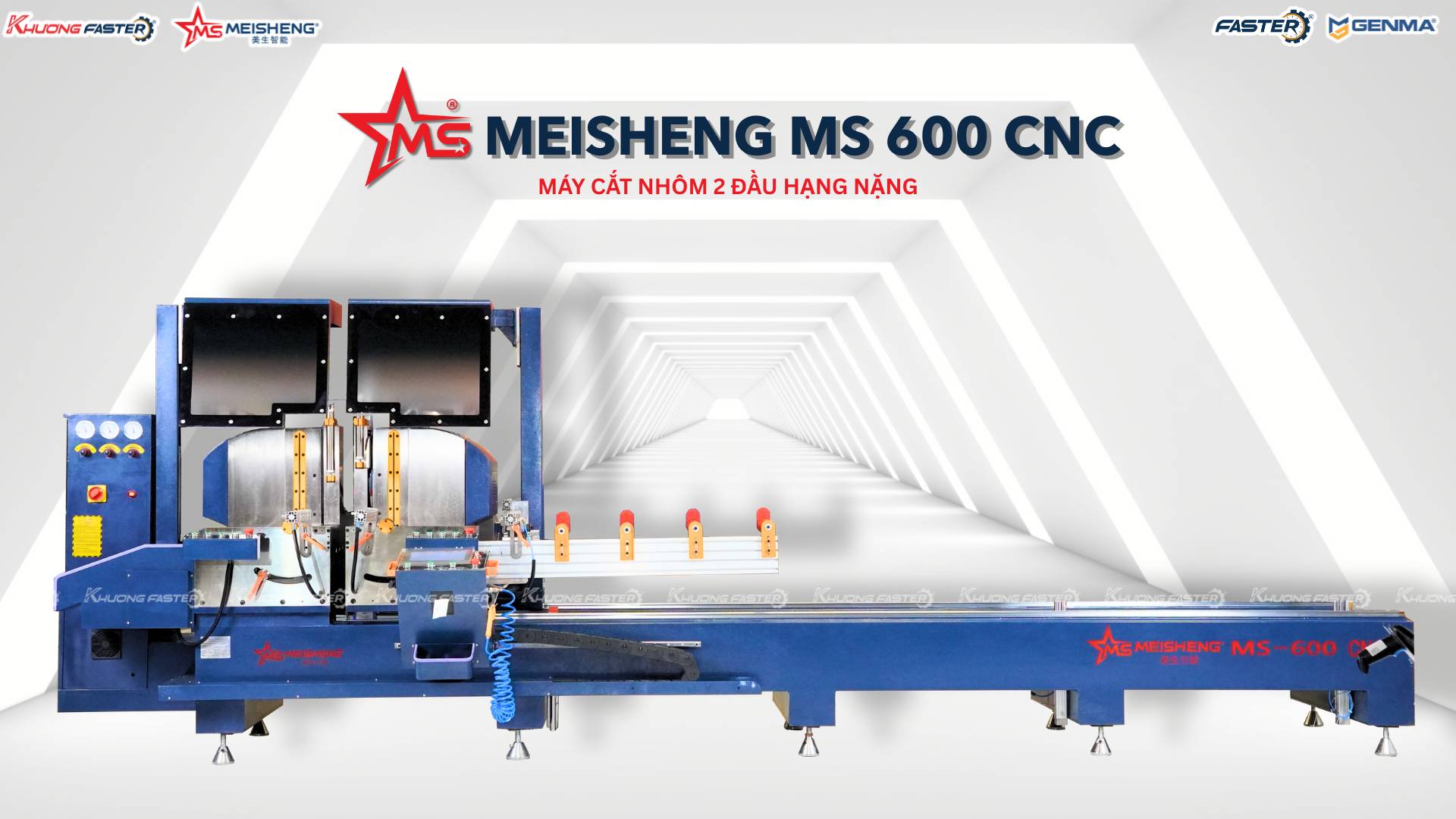 Máy Cắt Nhôm 2 Đầu Meisheng Lưỡi 600 Đáng Mua Nhất Hiện Nay