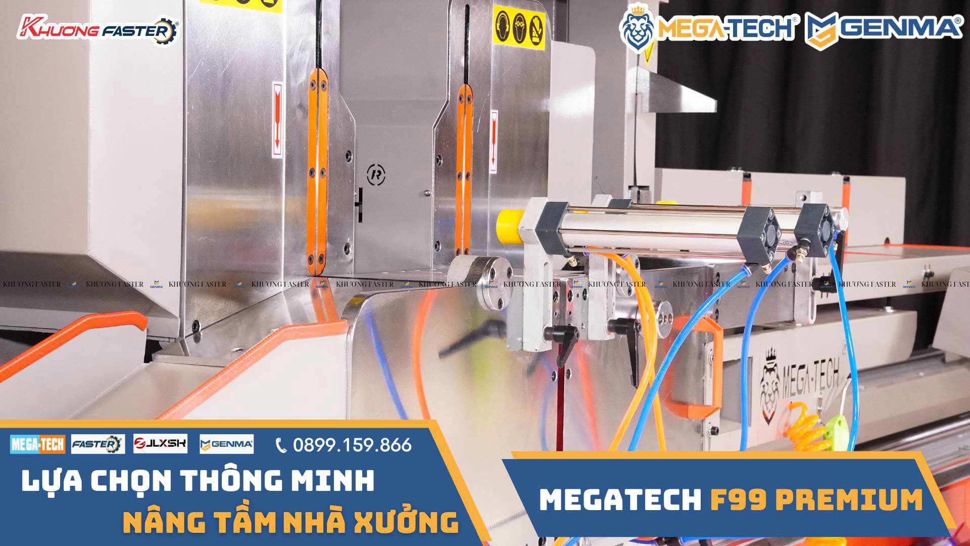 Hệ thống đầu máy được gia cố từ mặt big thép trên dưới giúp tuổi thọ máy căng cao