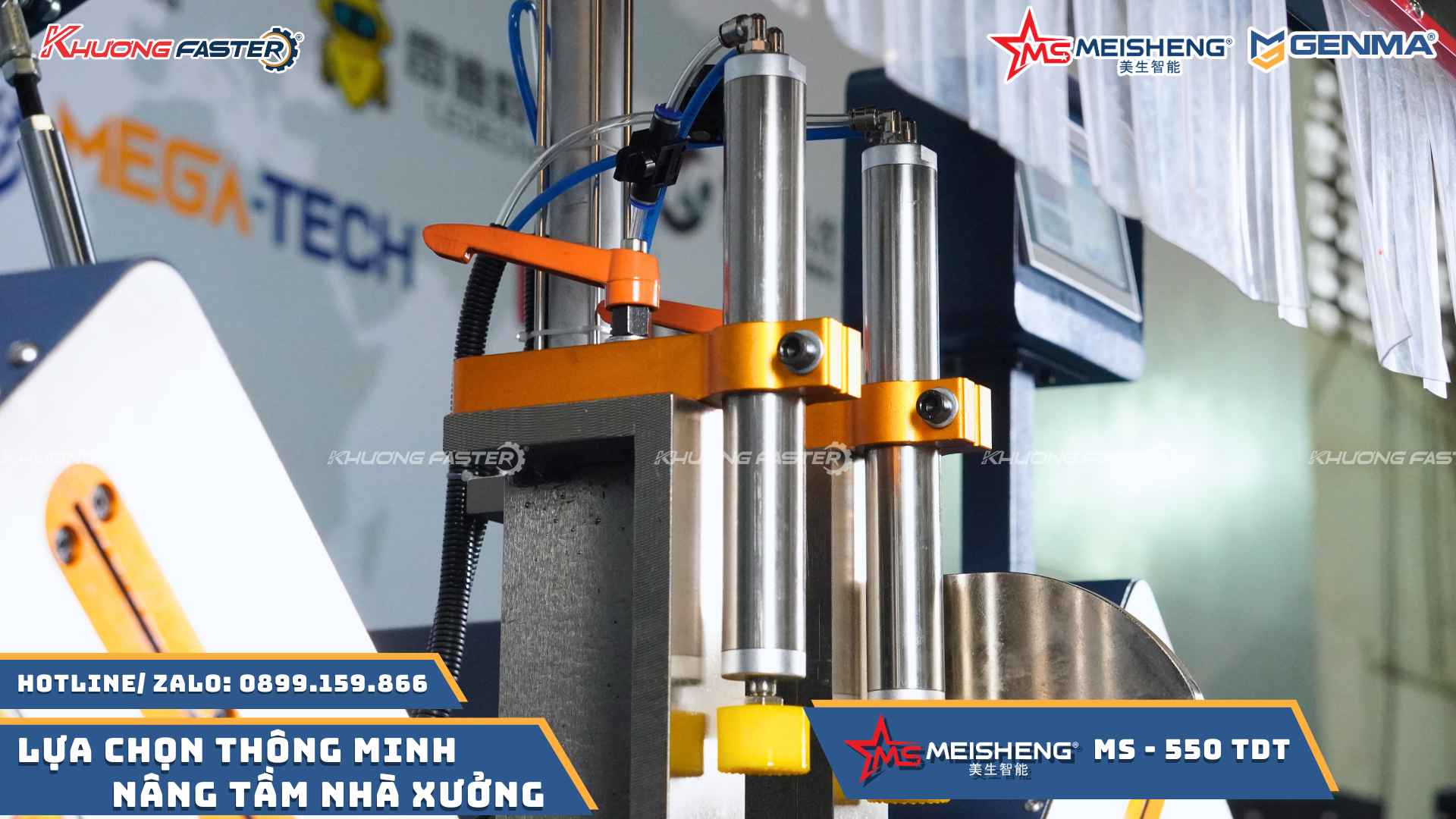 Máy Cắt Nhôm 2 Đầu Meisheng MS 550 Cao Cấp Thước Điện Tử&nbsp;