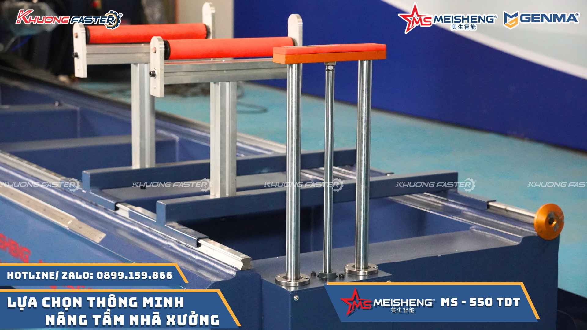 Máy Cắt Nhôm 2 Đầu Meisheng MS 550 Cao Cấp Thước Điện Tử&nbsp;