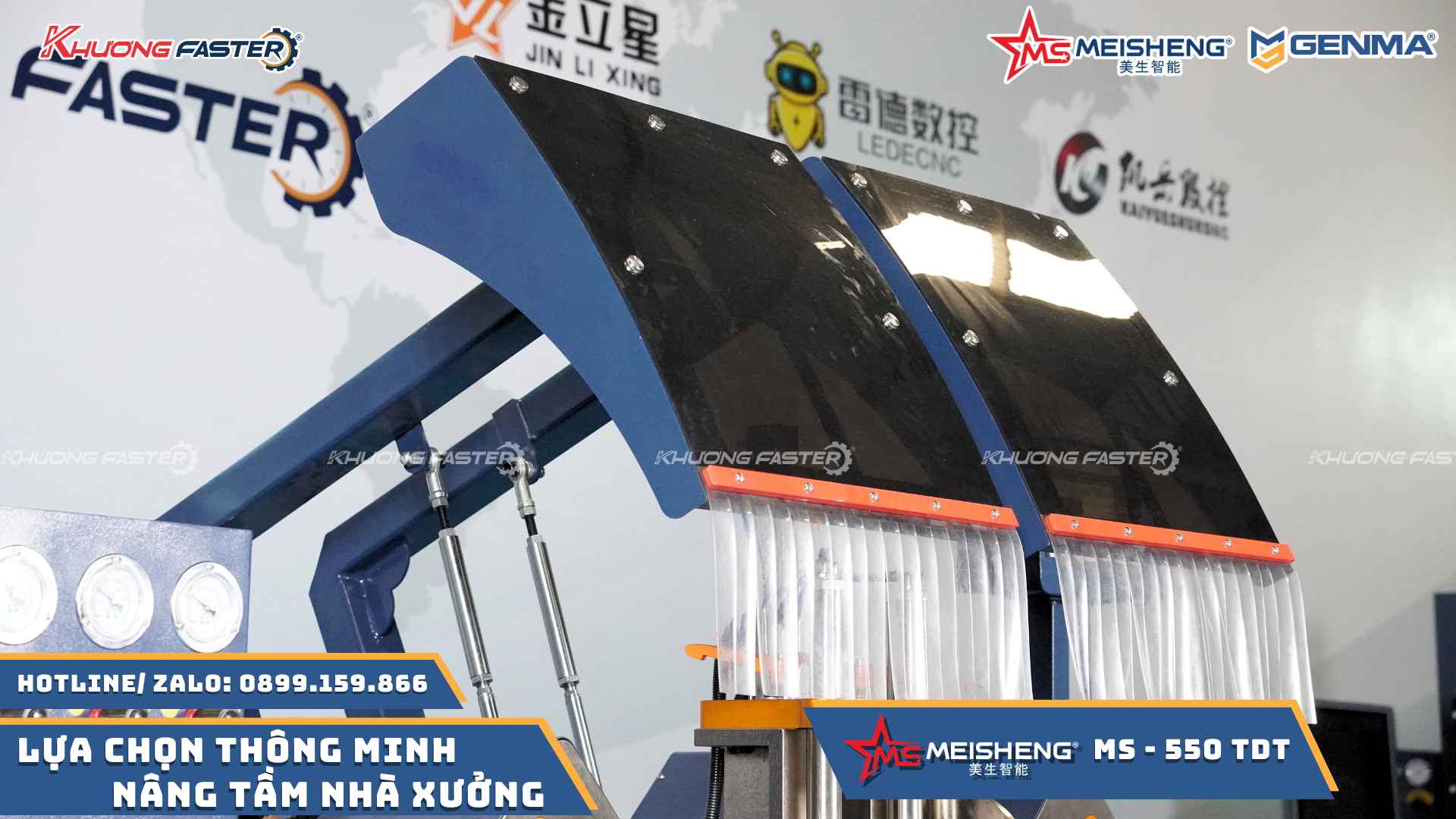Máy Cắt Nhôm 2 Đầu Meisheng MS 550 Cao Cấp Thước Điện Tử&nbsp;