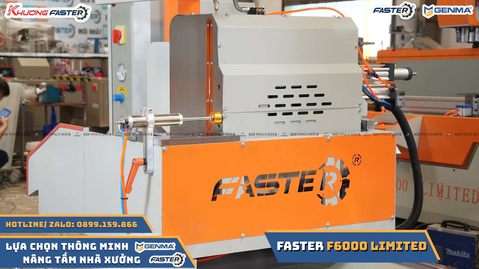 Mặt trước đầu máy giúp quan sát quá trình cắt